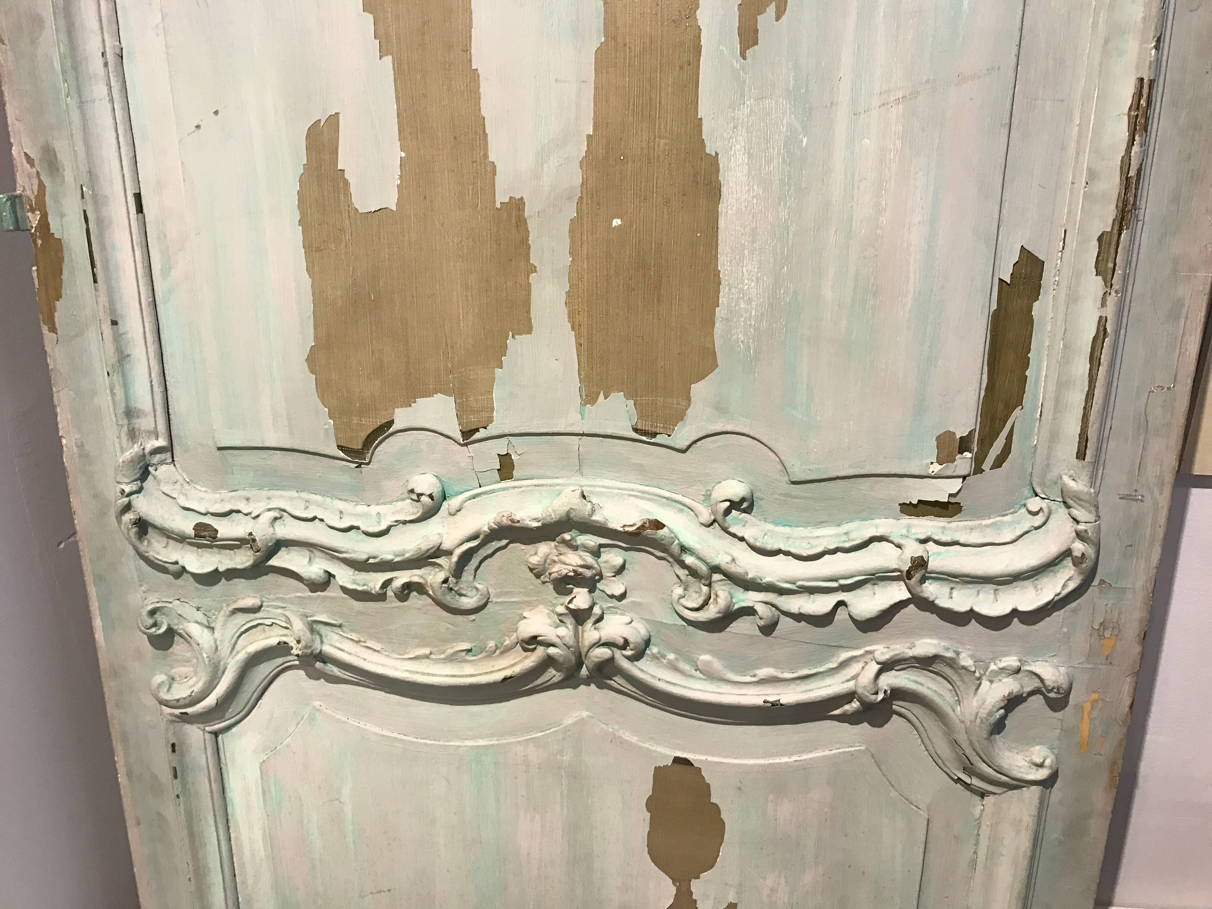 Pair of Period Louis XV Painted Doors 1