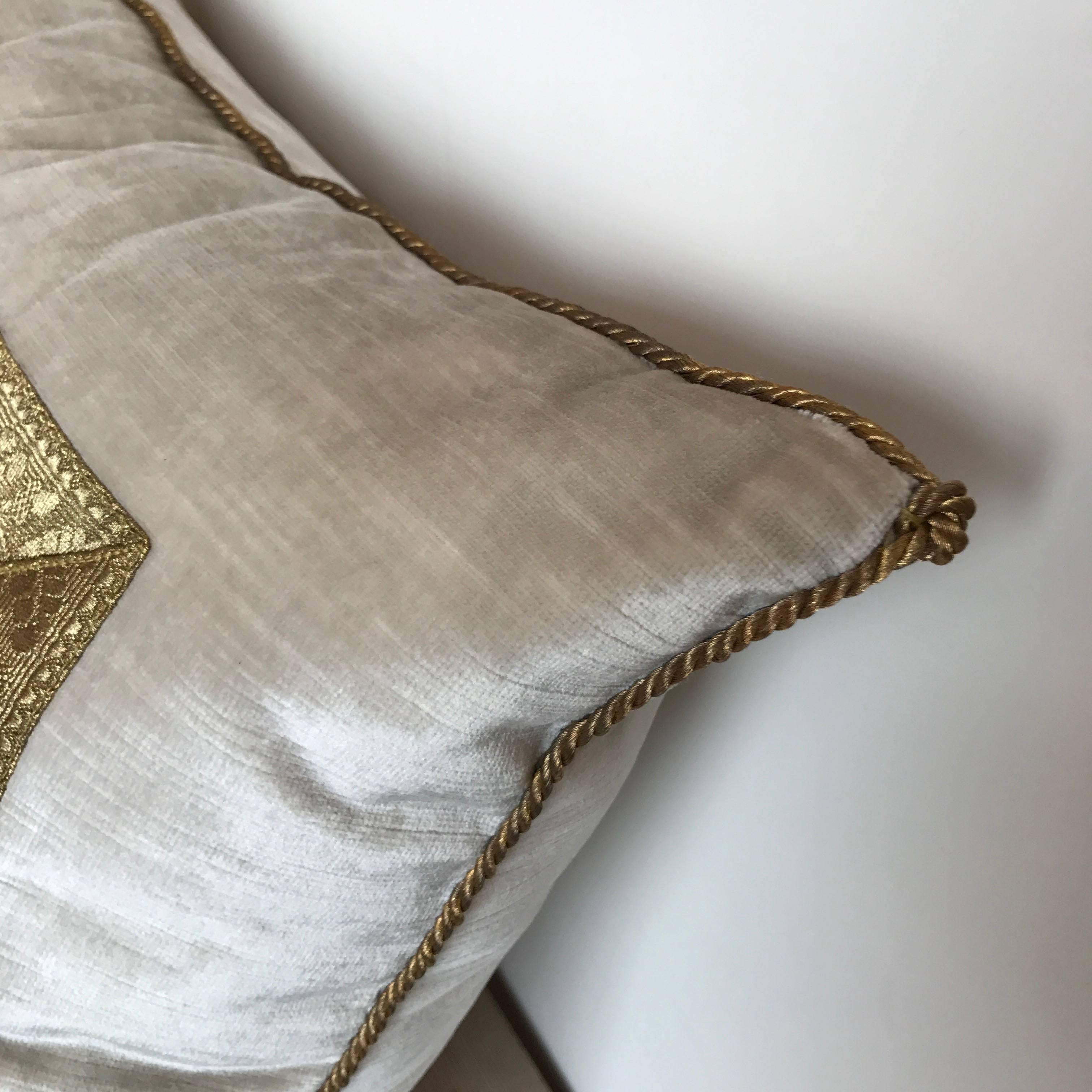Antique Ottoman Empire Pillow In Excellent Condition For Sale In Boston, MA
