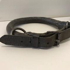 19th Century French Leather Dog Collar