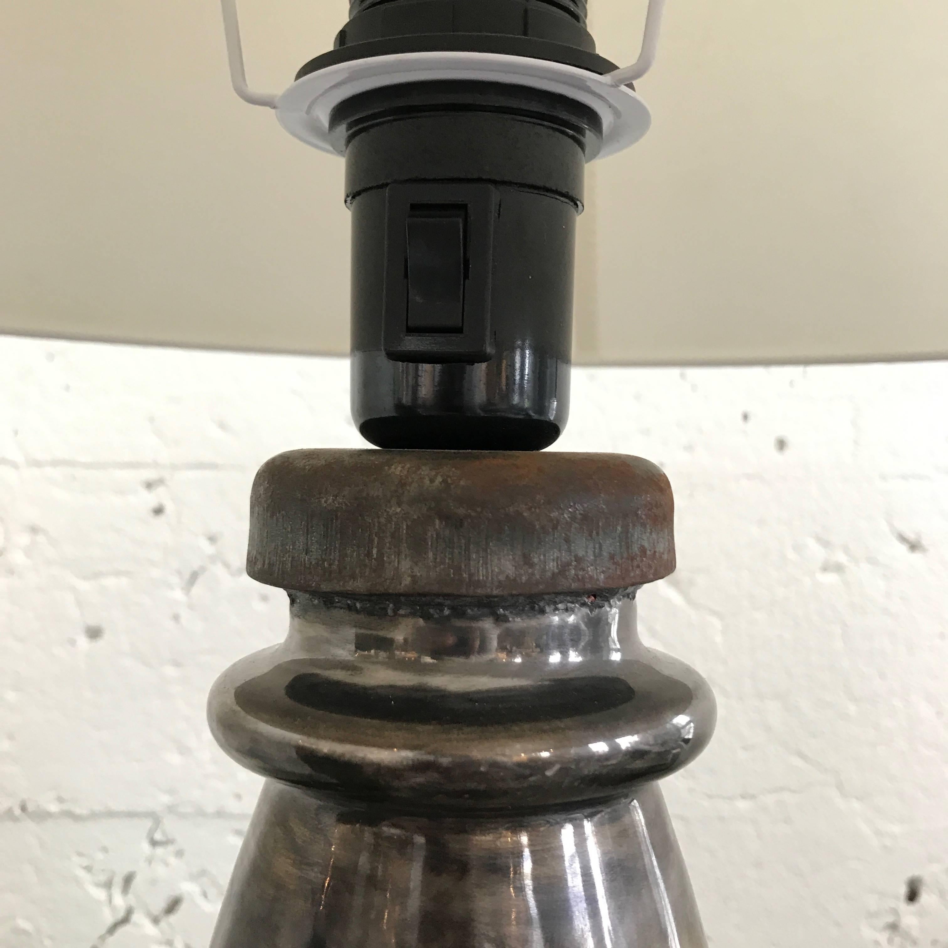 Ceramic Isolant Lamp In Excellent Condition For Sale In Boston, MA