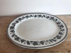 19th Century French H & B Ivy Transferware Plate
