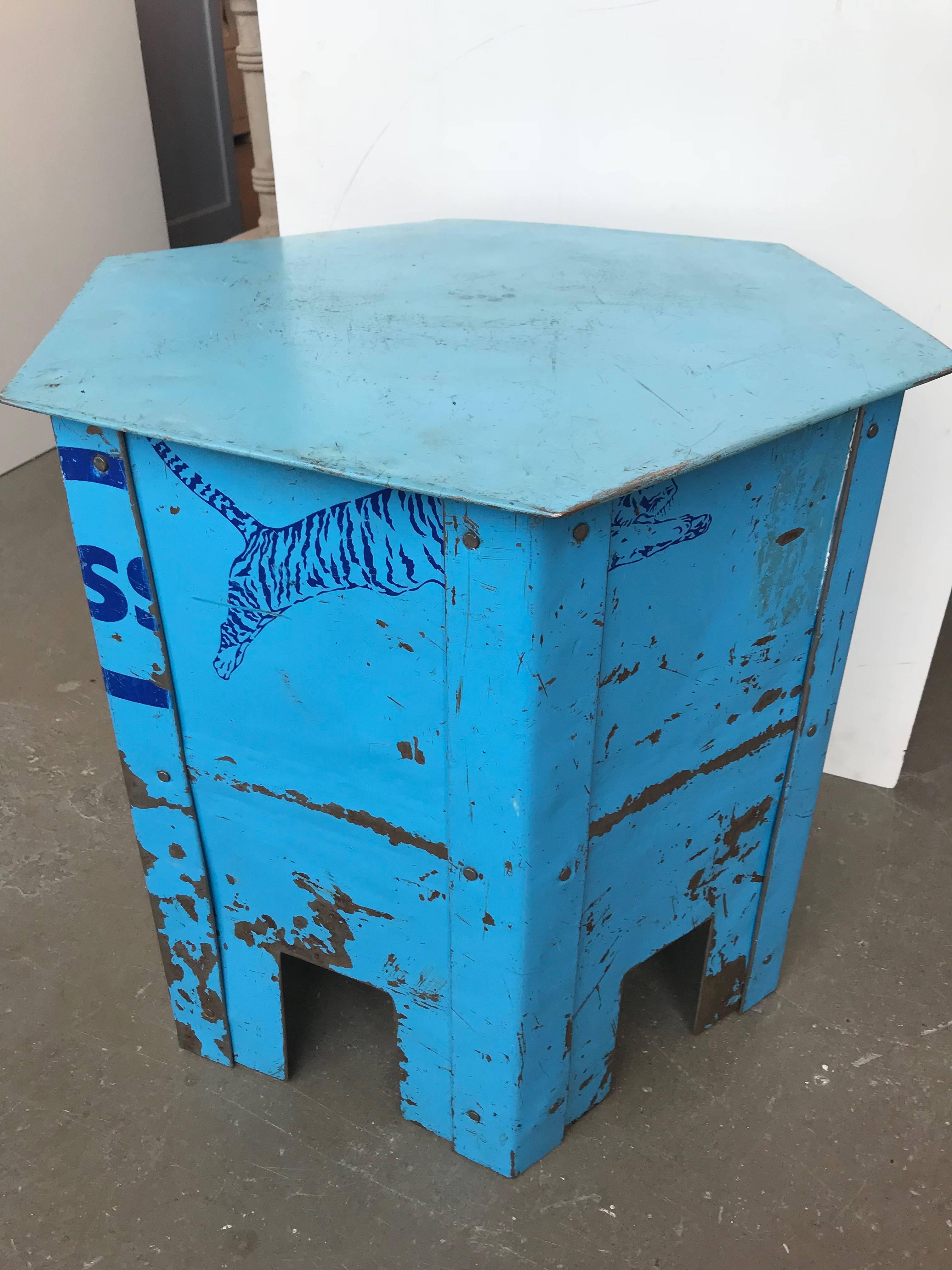 Steel Moroccan Taboret For Sale