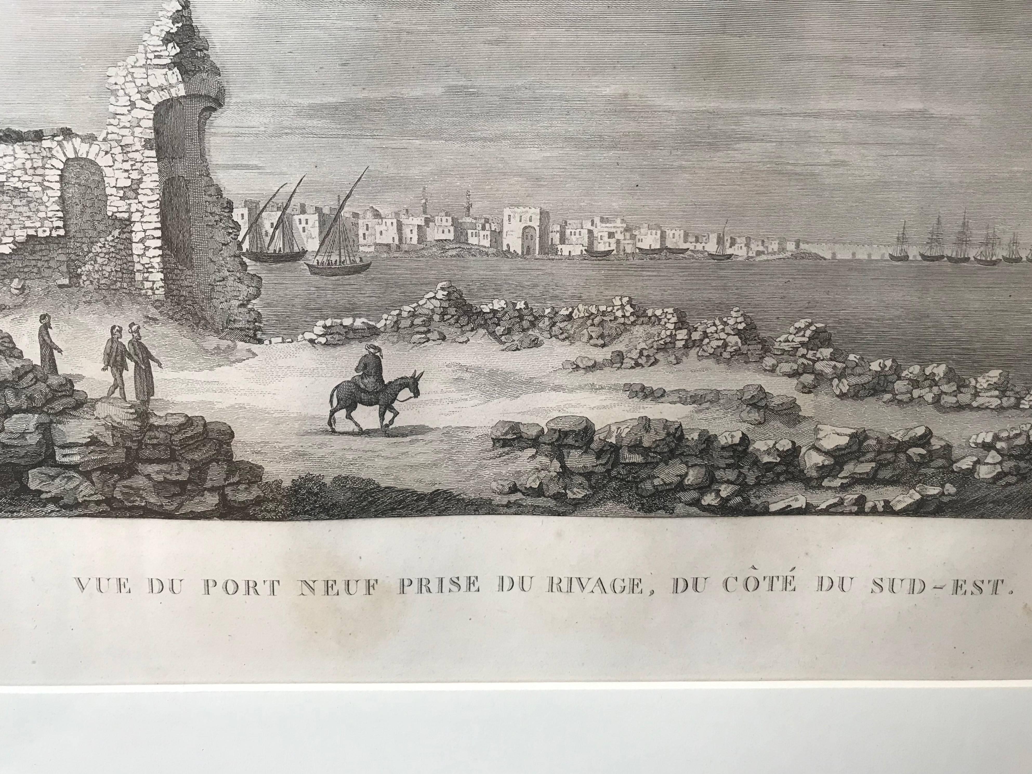 19th Century French Print of Alexandria In Excellent Condition For Sale In Boston, MA