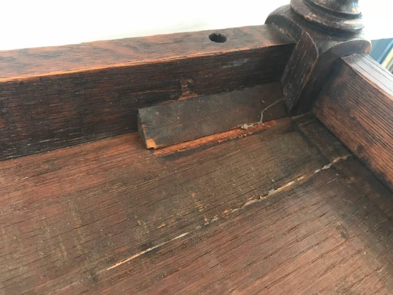 Early 20th Century English Oak Joint Stool For Sale at 1stDibs