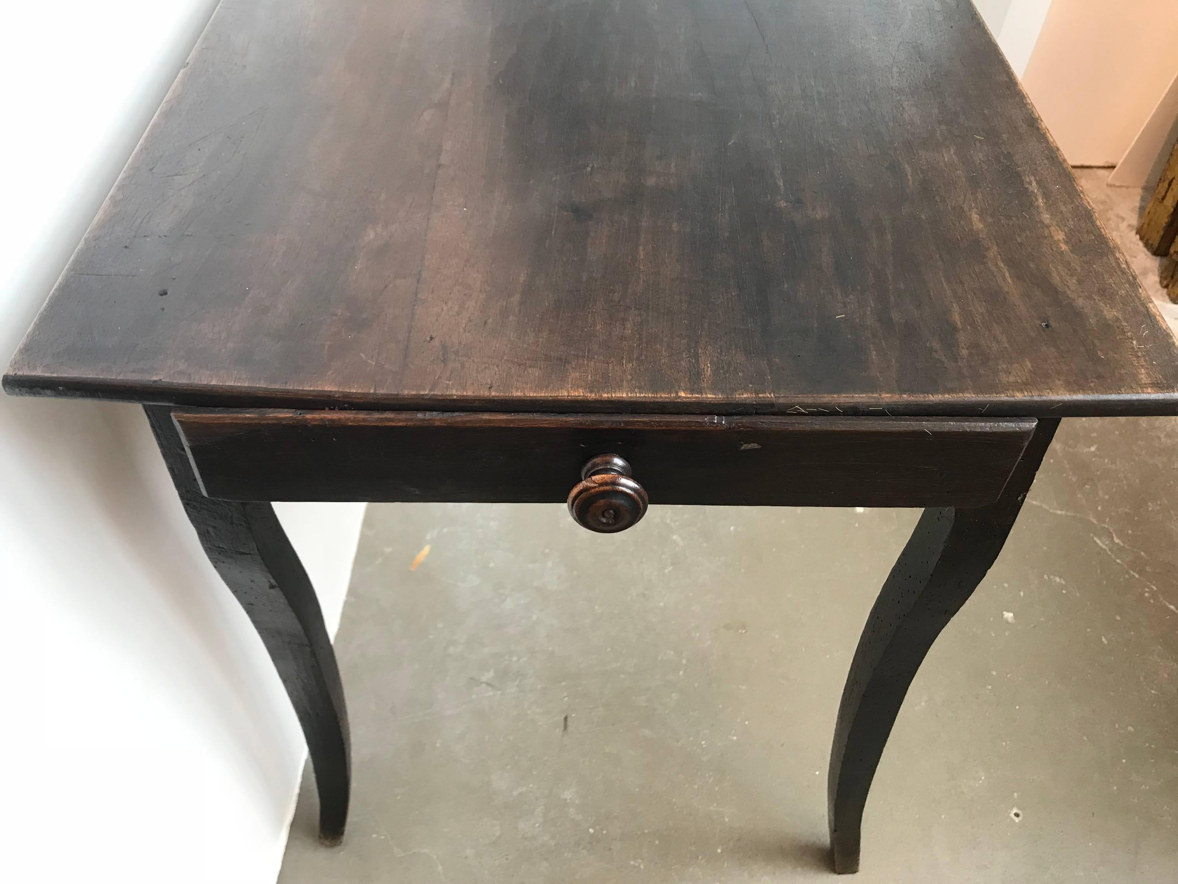 19th Century French Oak Work Table For Sale 1