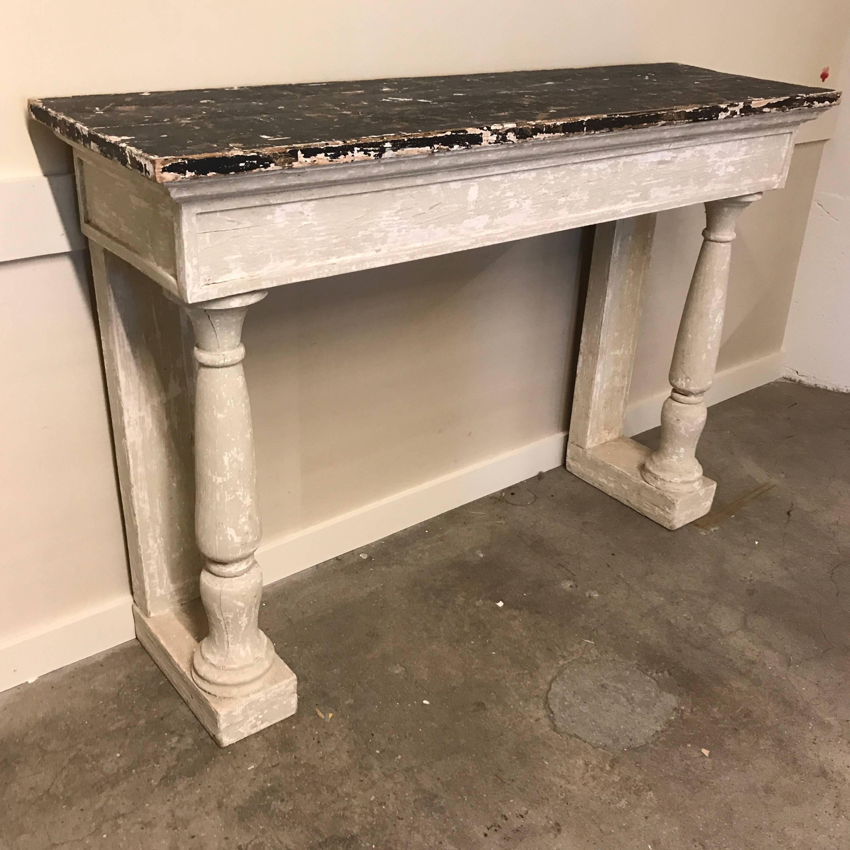 French Painted Consoles In Good Condition For Sale In Boston, MA