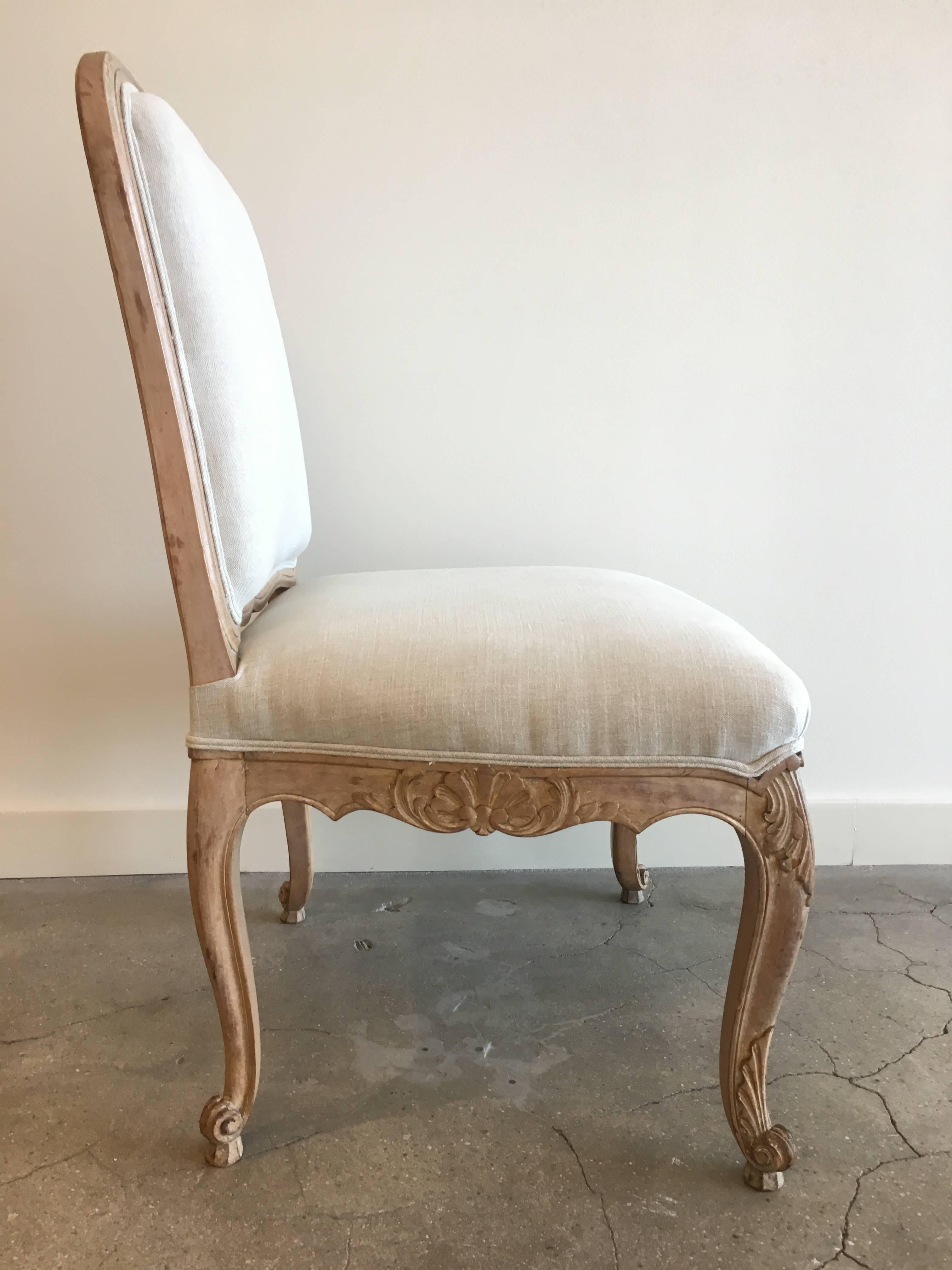 French Set of Six Louis XV Style Side Chairs For Sale