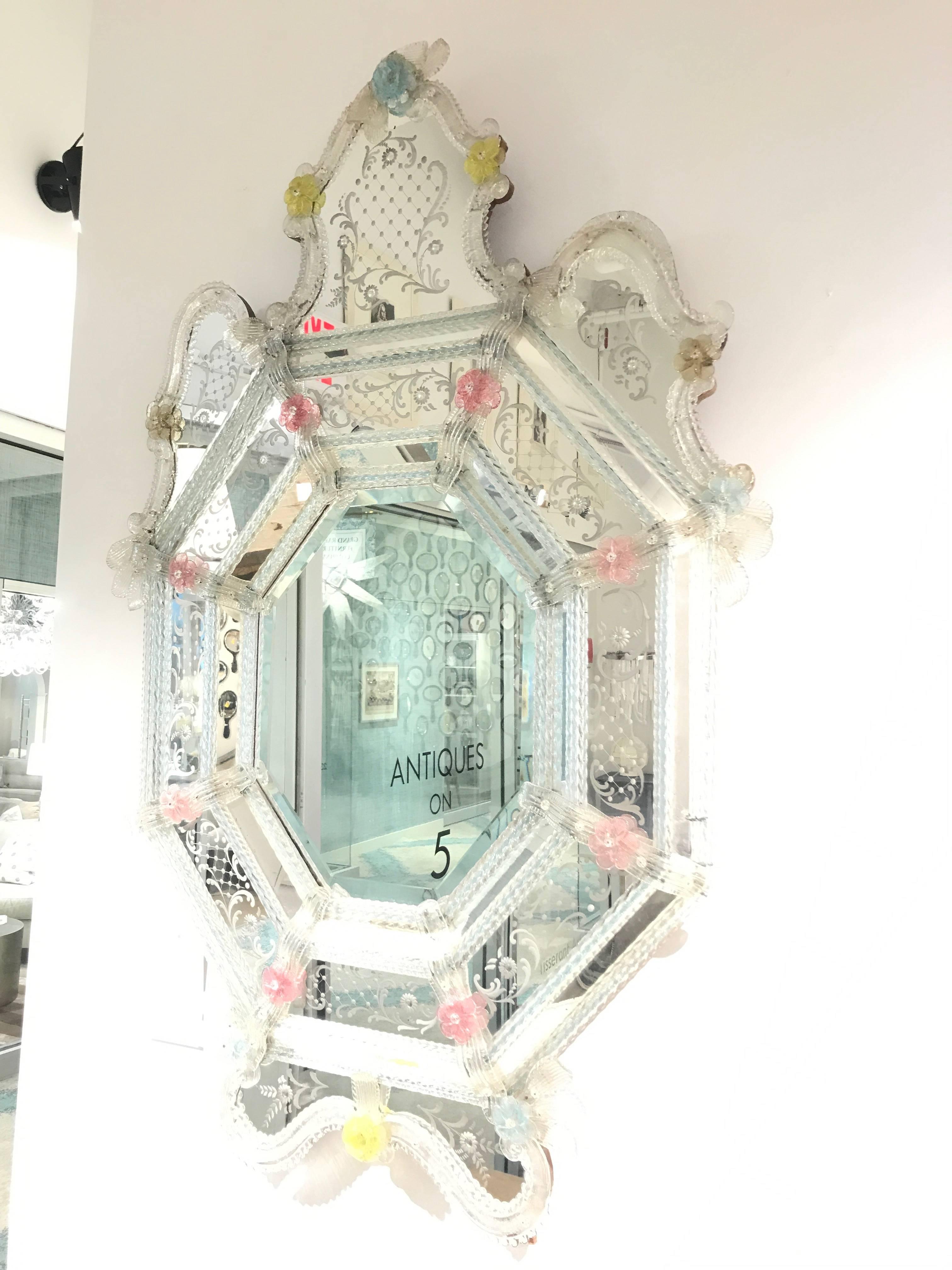 Italian 19th Century Venetian Mirror For Sale