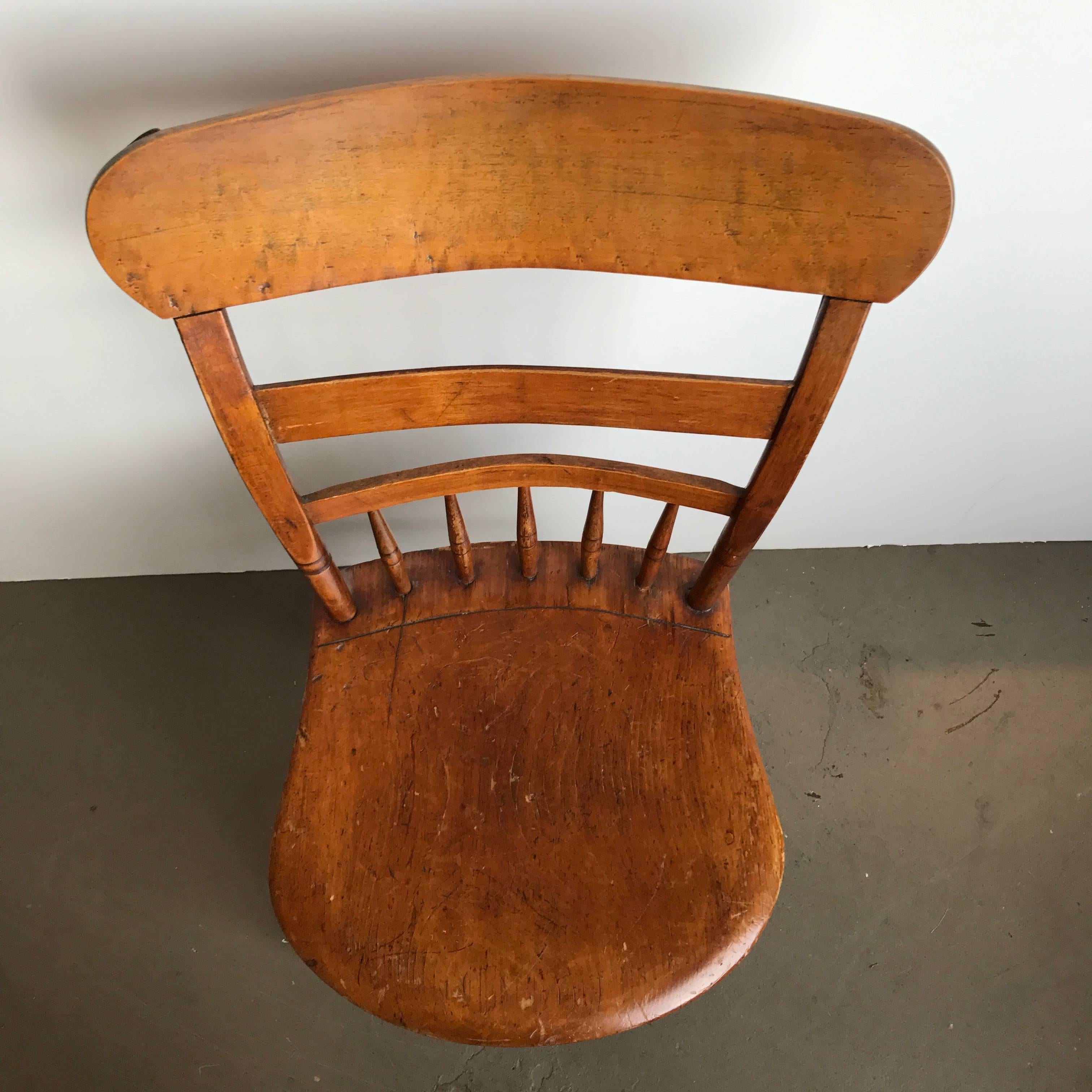 19th Century American Maple Side Chair For Sale 2