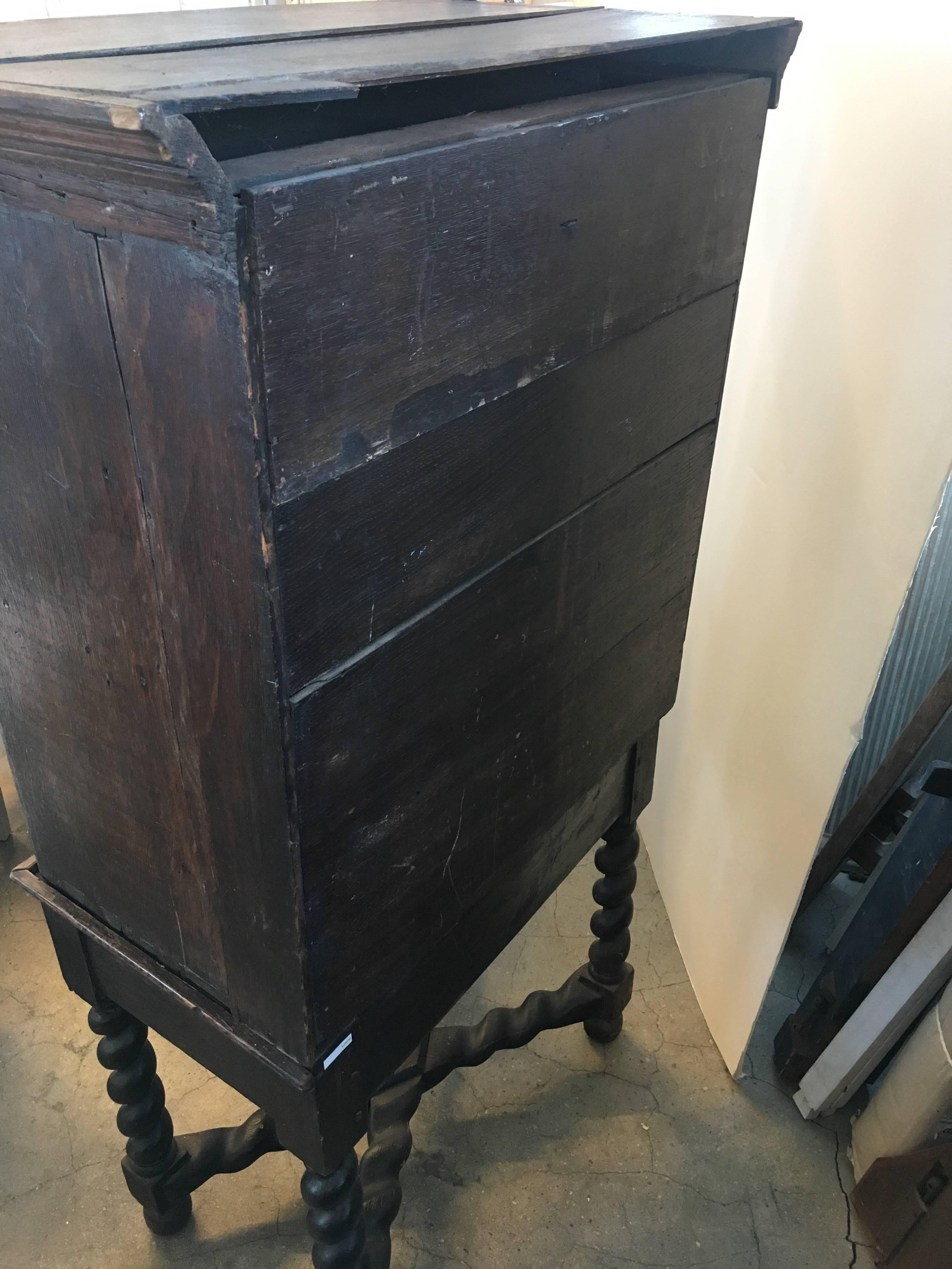 18th Century English Cabinet on Stand 4