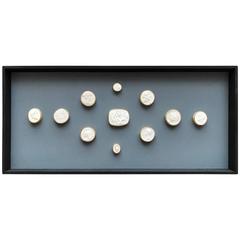 19th Century Italian Intaglios in Painted Wooden Box Frame 8