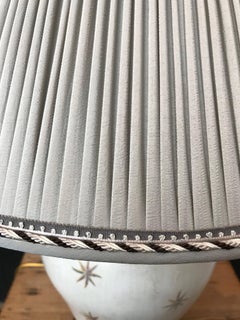 20th Century Hand-Painted Wood Lamp