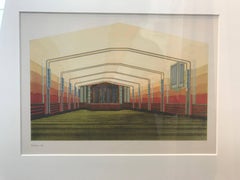 20th Century Dutch Architectural Interior Rendering