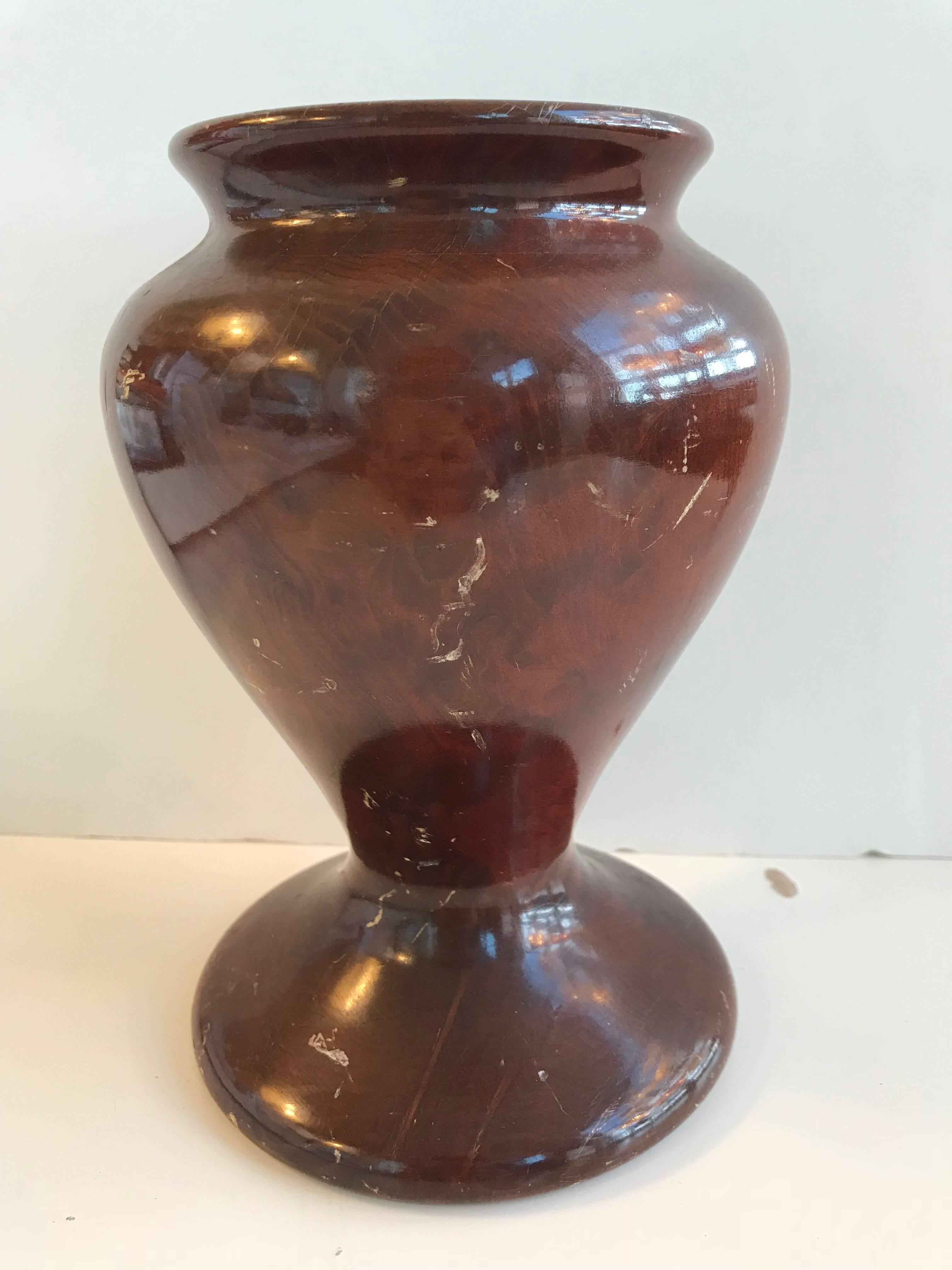 American 20th Century California Redwood Burl Vase