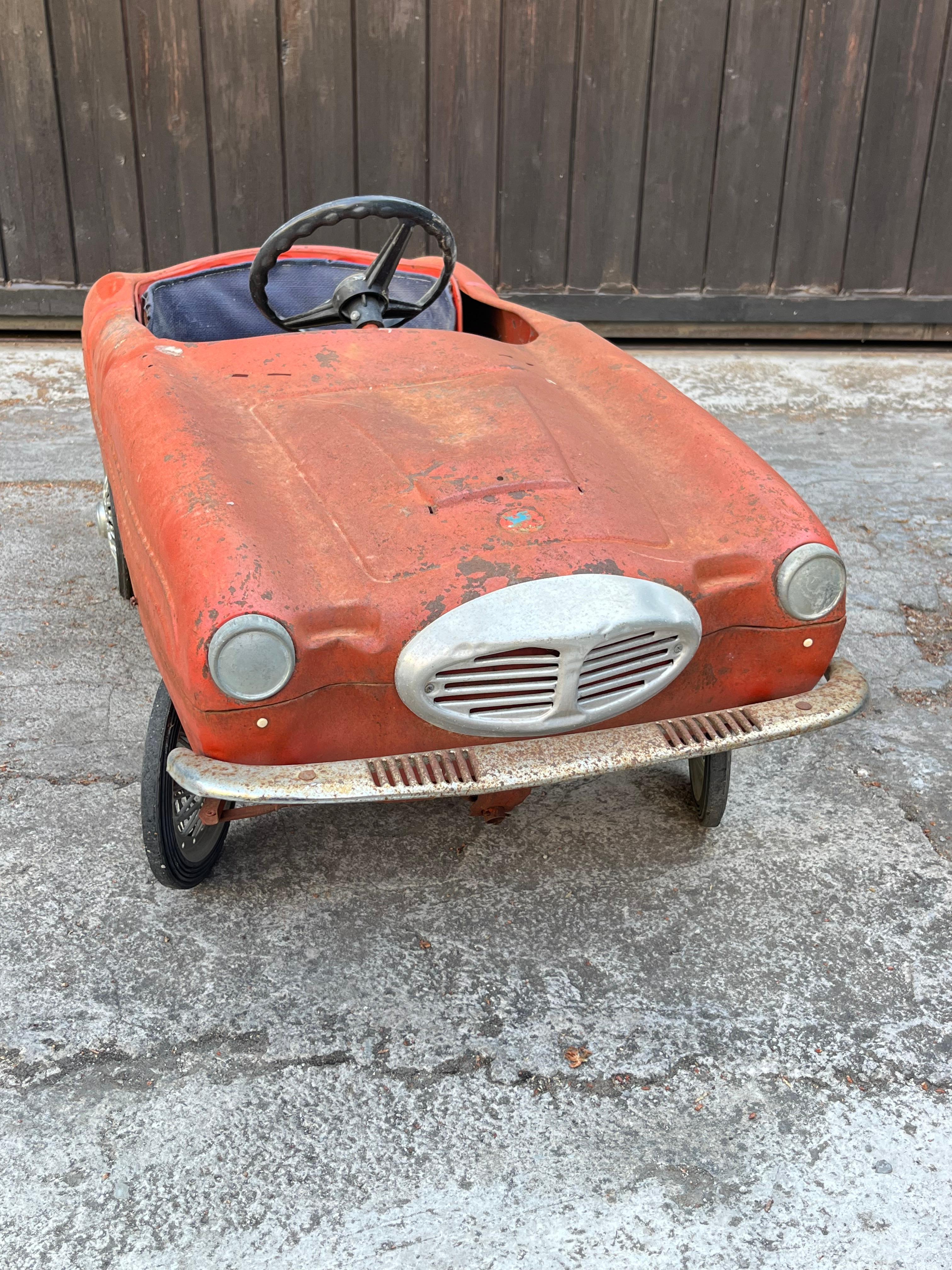 italien Voiture à pédales Giordani modèle Studebaker, fabriquée en Italie dans les années 1950 en vente
