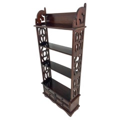 Small English Bookcases with Drawers, 1960s