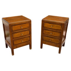 Set of 2 Italian Louis XVI-style Bedside Tables, 1980s