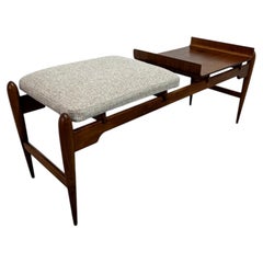 Made-in-Italy wooden bench attributed to Fratelli Reguitti, 1960s