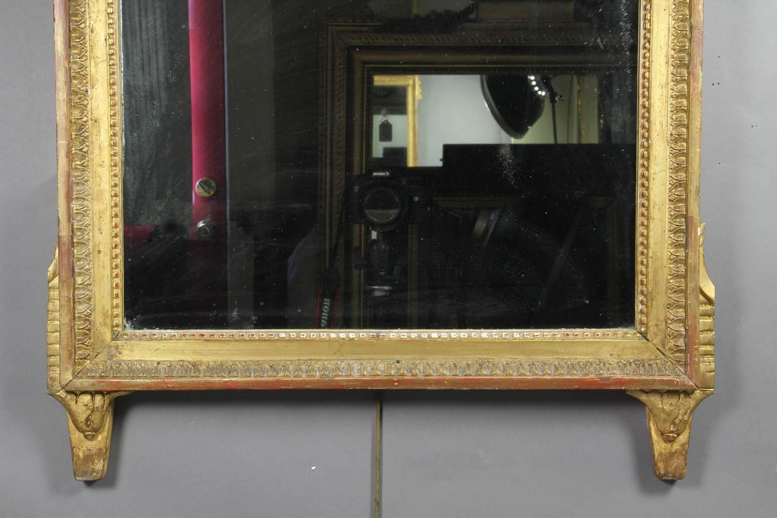 Neoclassical Louis XVI Giltwood Mirror
