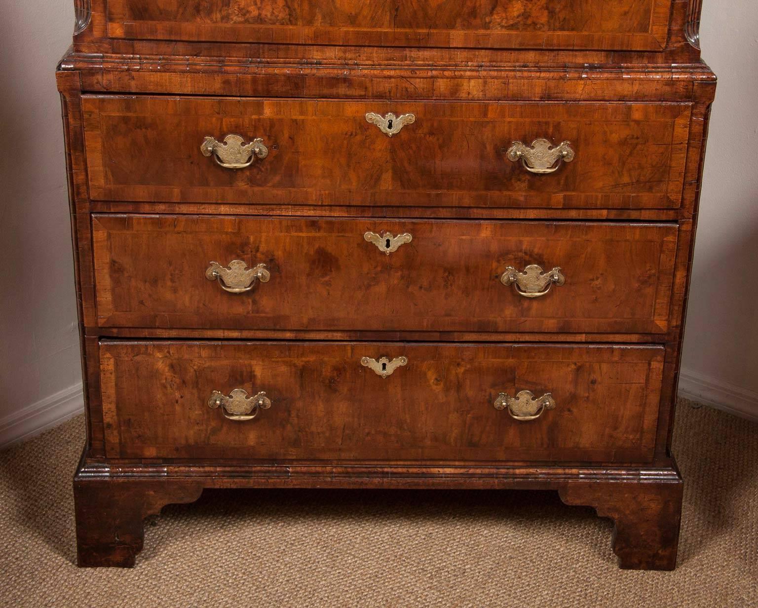 George I Walnut Chest on Chest 4