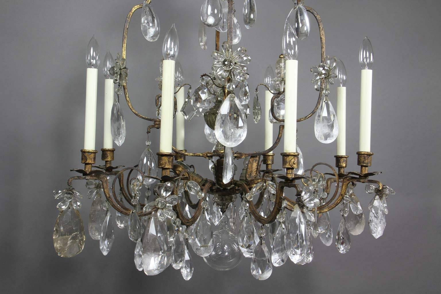 roselyn glass rod chandelier