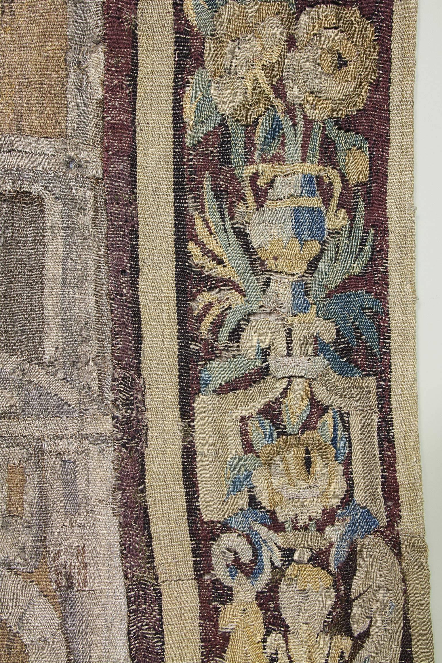 18th Century Flemish Verdure Garden Tapestry For Sale
