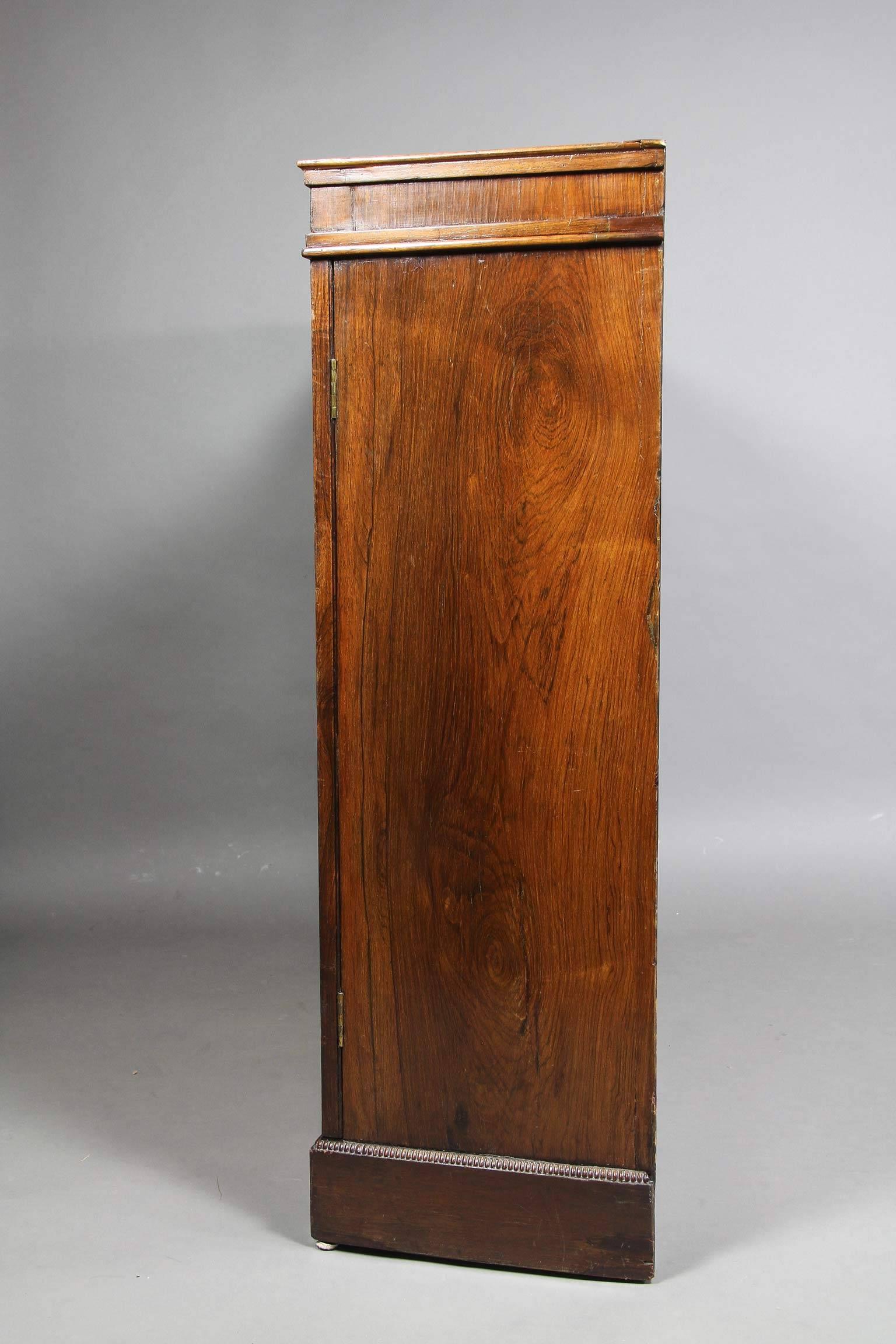 Regency Rosewood and Brass-Mounted Credenza 1