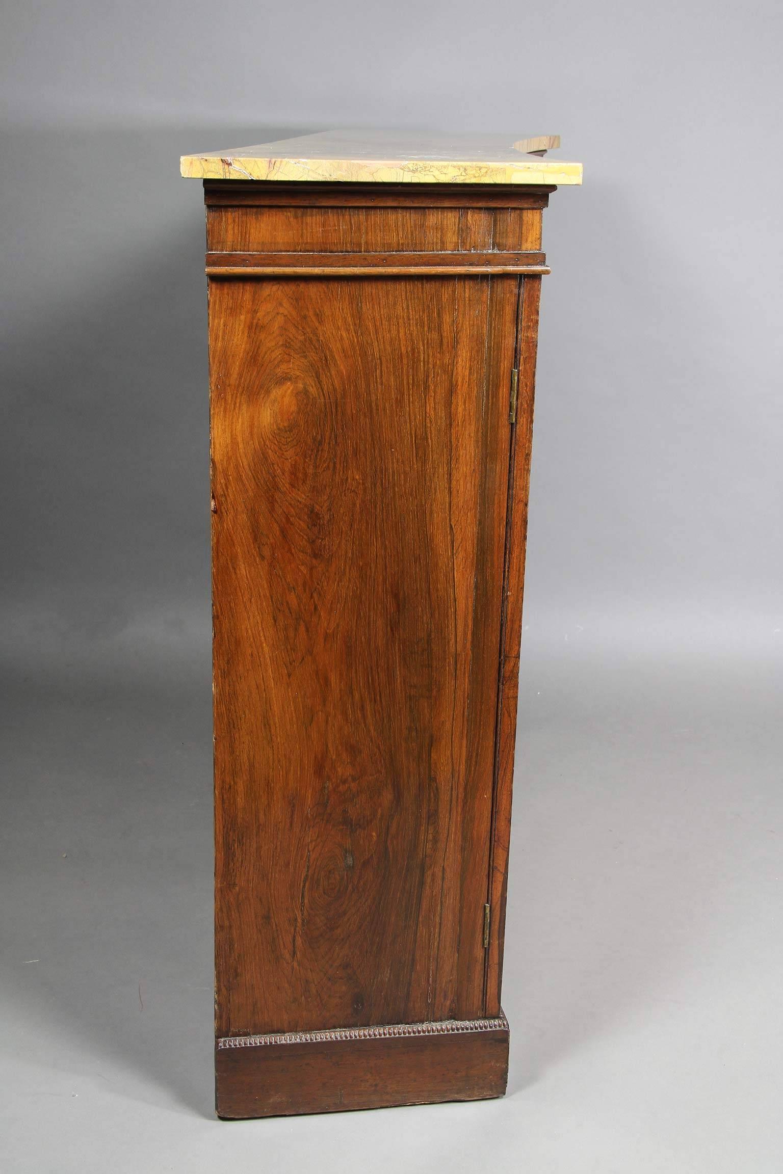 Regency Rosewood and Brass-Mounted Credenza 2