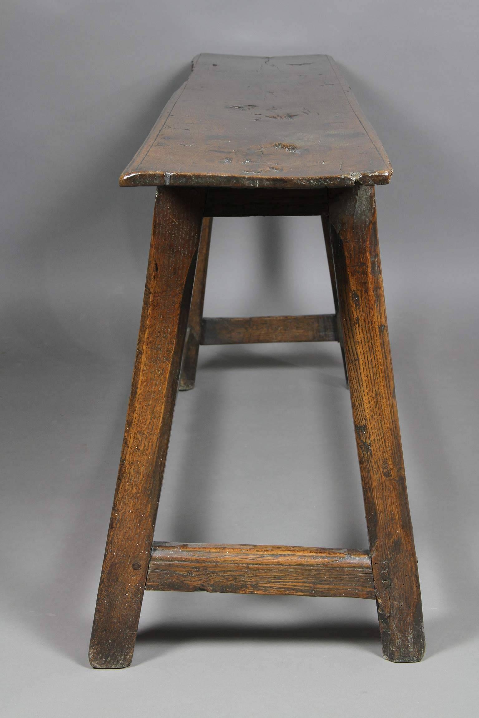 English Jacobean Oak Bench