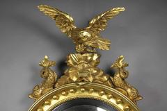 Regency Giltwood Girondole Mirror