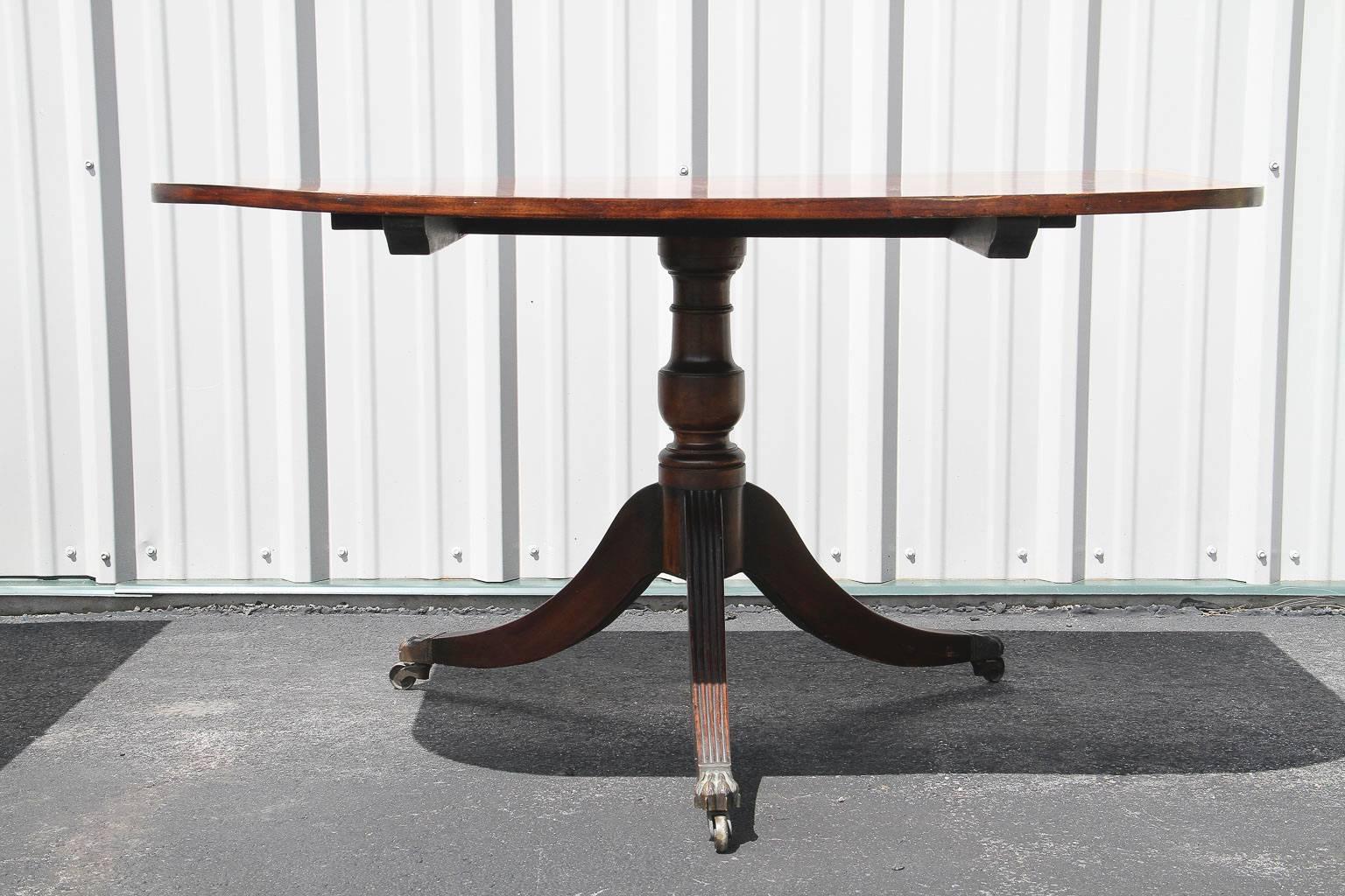 Regency Style Mahogany Three-Pedestal Dining Table 3