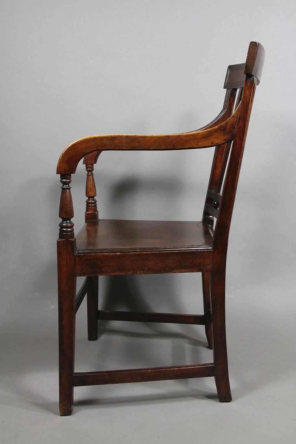 Regency Mahogany Armchair In Good Condition In Essex, MA