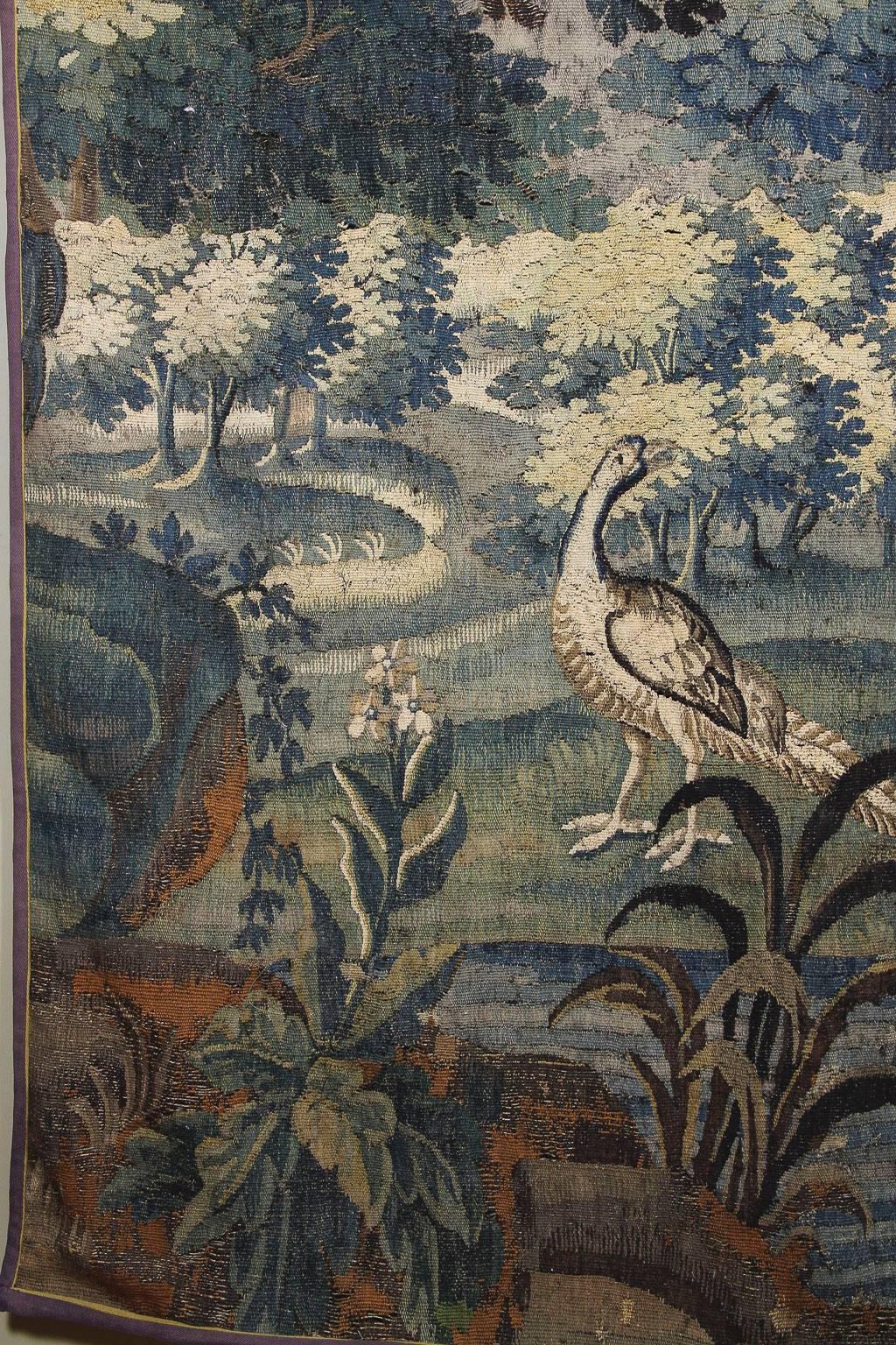 French Flemish Verdure Tapestry
