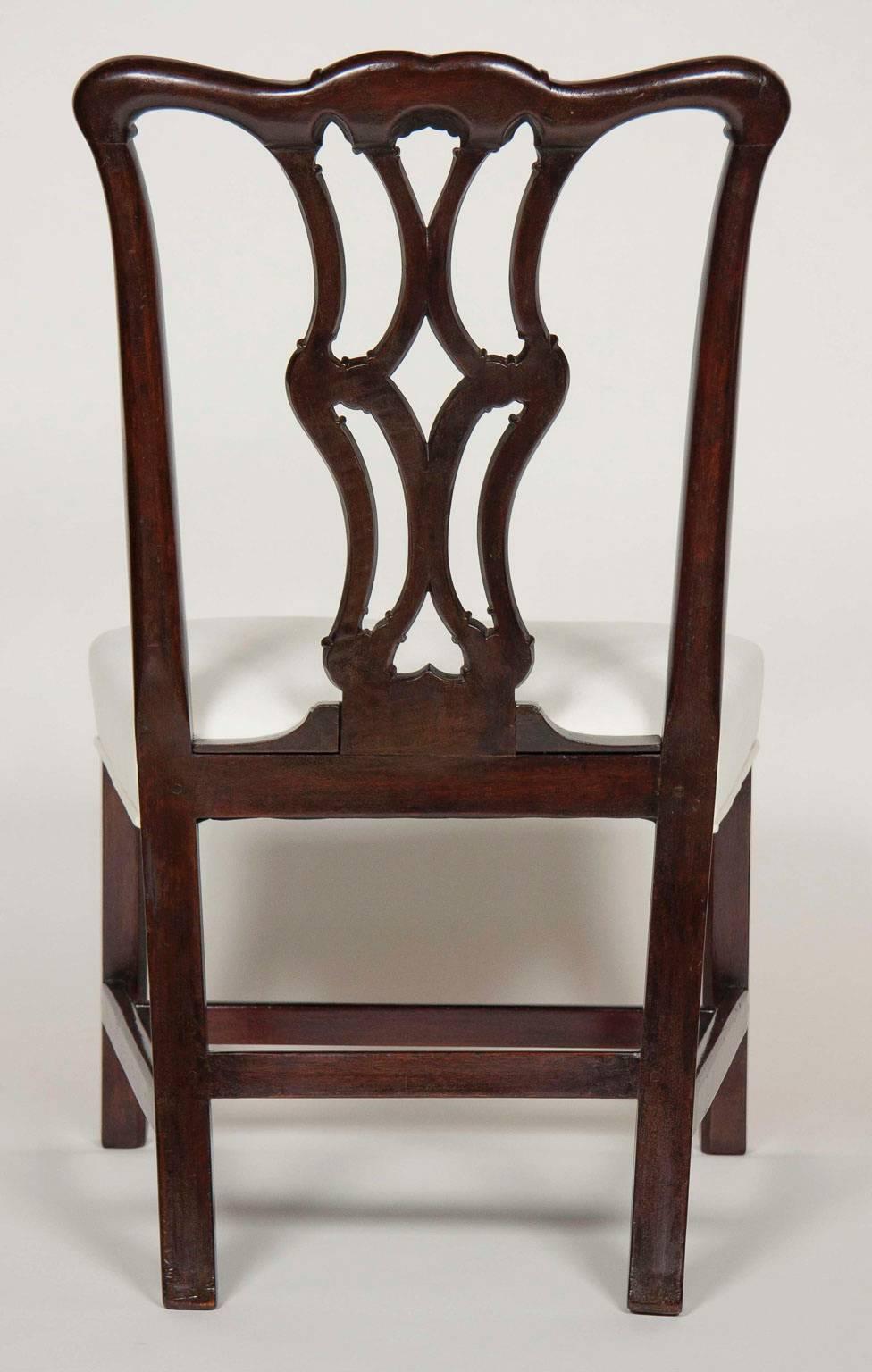 Set of Sixteen George III Style Mahogany Dining Chairs 4