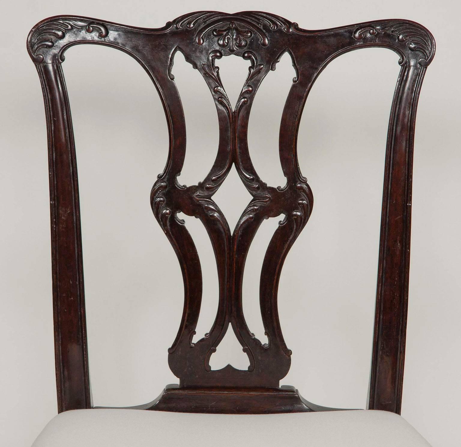 Set of Sixteen George III Style Mahogany Dining Chairs 1