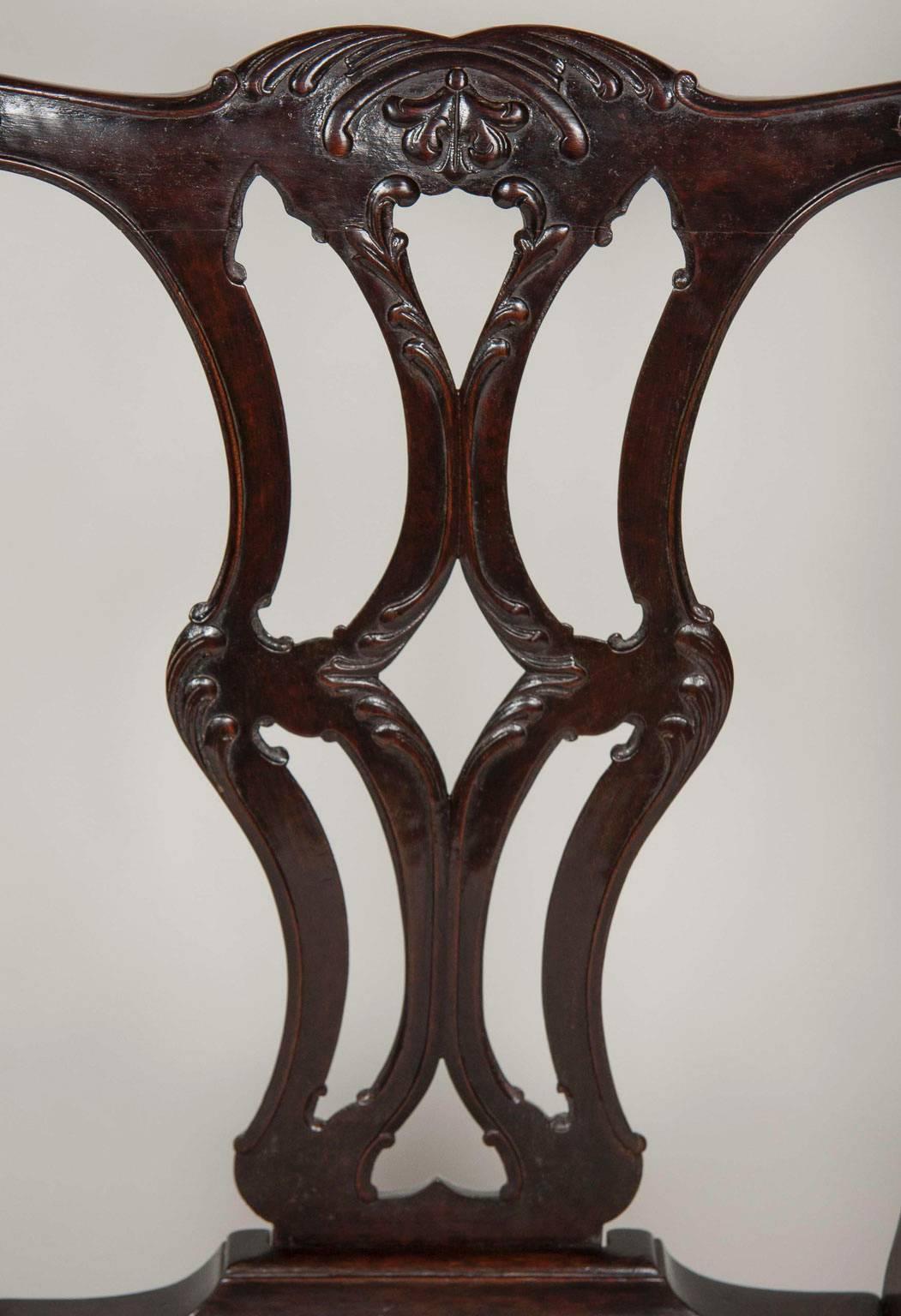 Set of Sixteen George III Style Mahogany Dining Chairs 2
