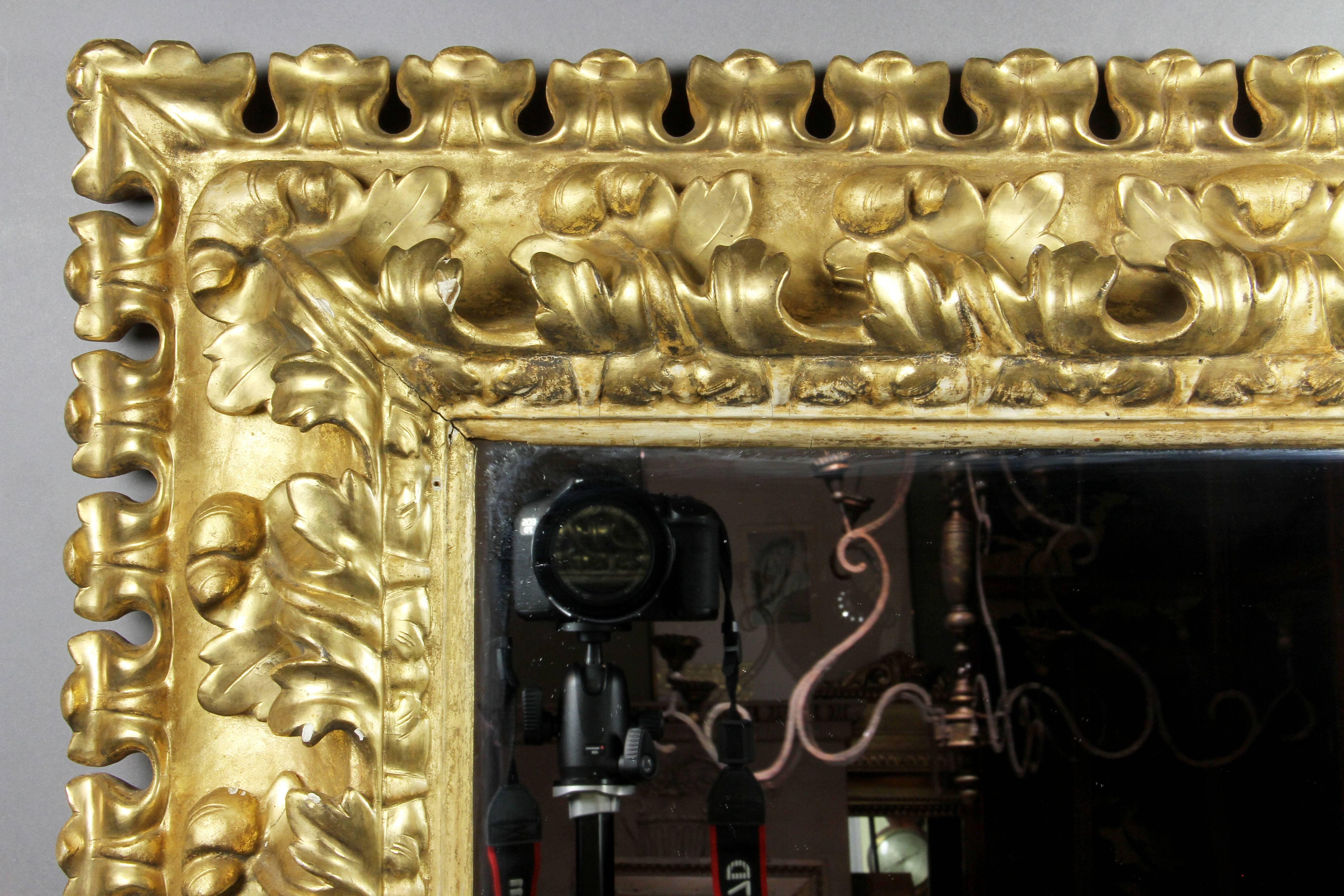 Baroque Revival Italian Baroque Style Giltwood Mirror