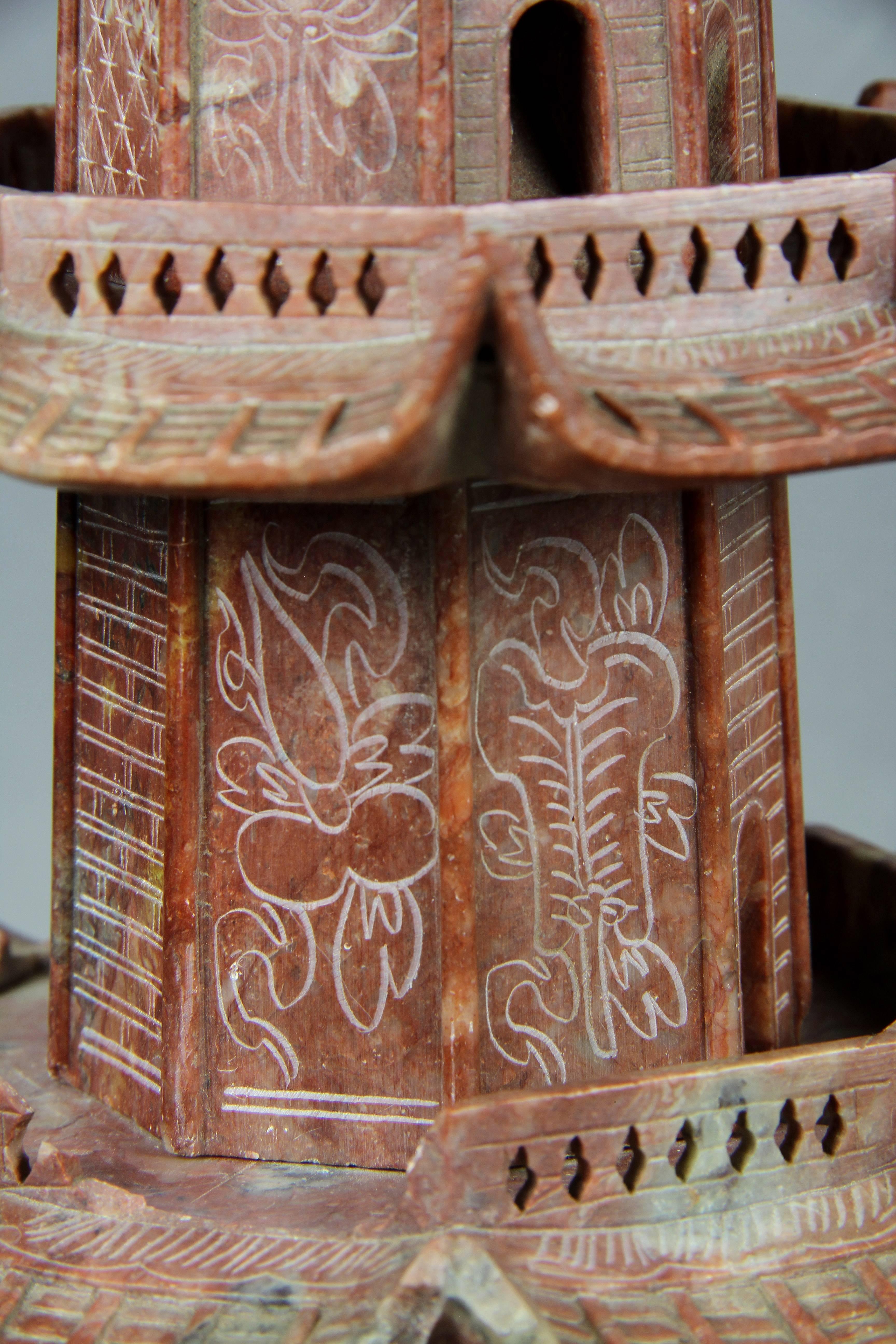 Chinese Soapstone Pagoda 1