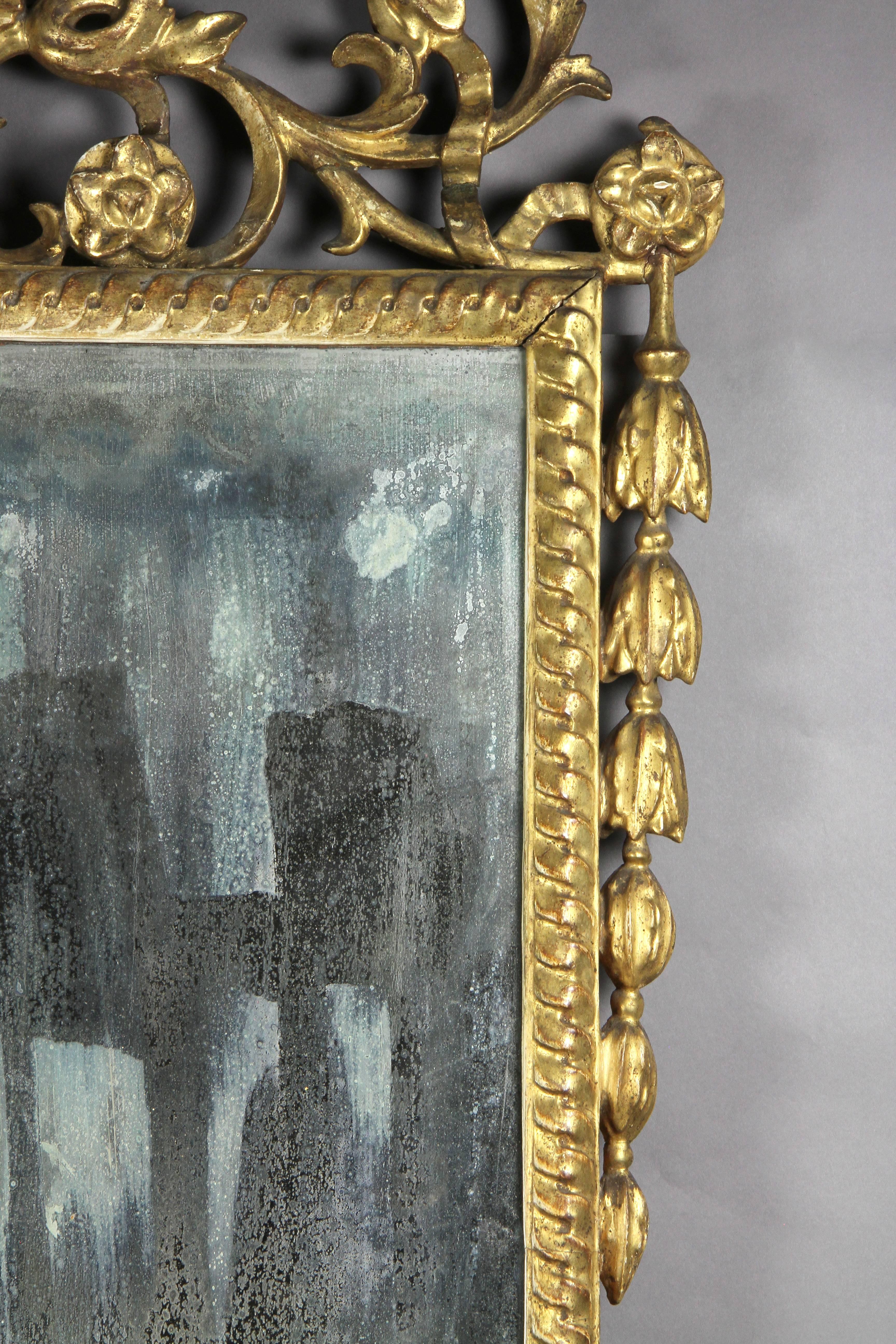 Italian Neoclassic Giltwood Mirror 1