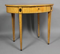 Biedermeier Karelian Birch Center Table