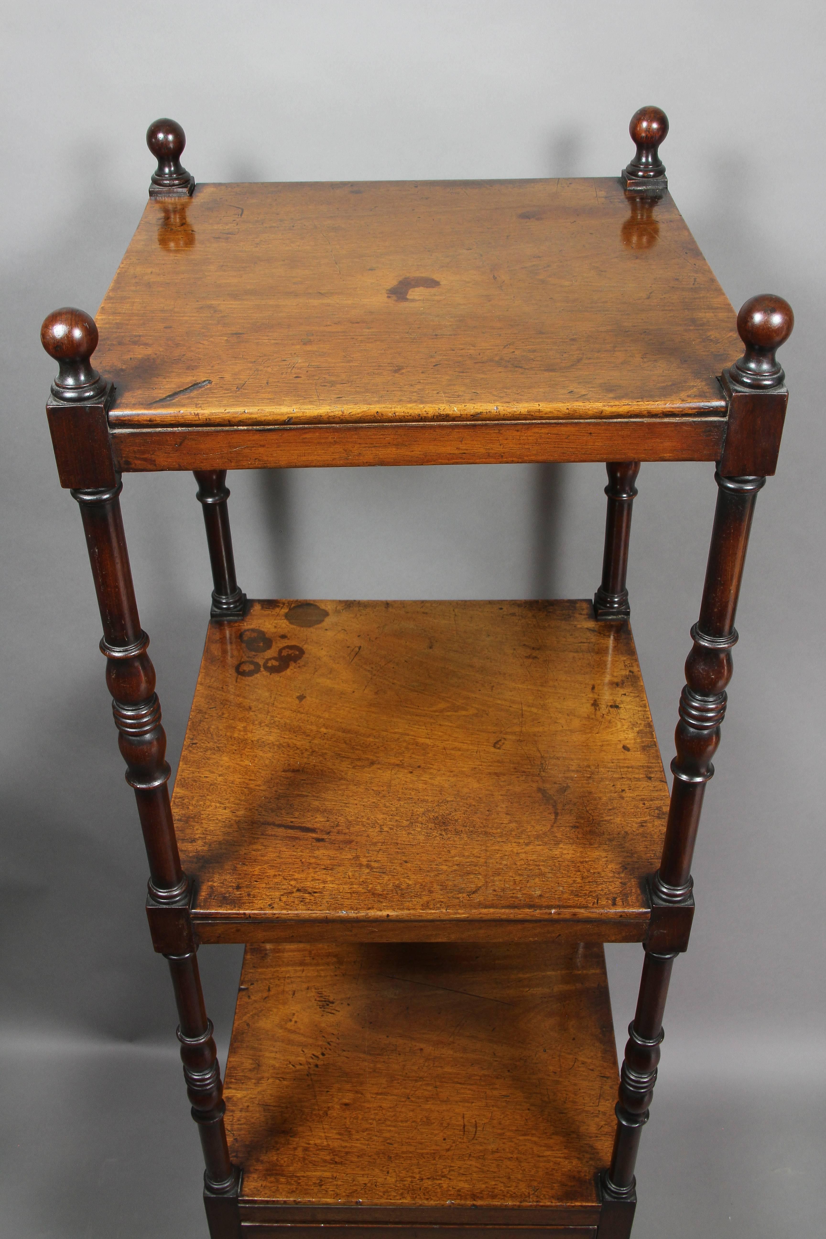 English Regency Mahogany Whatnot