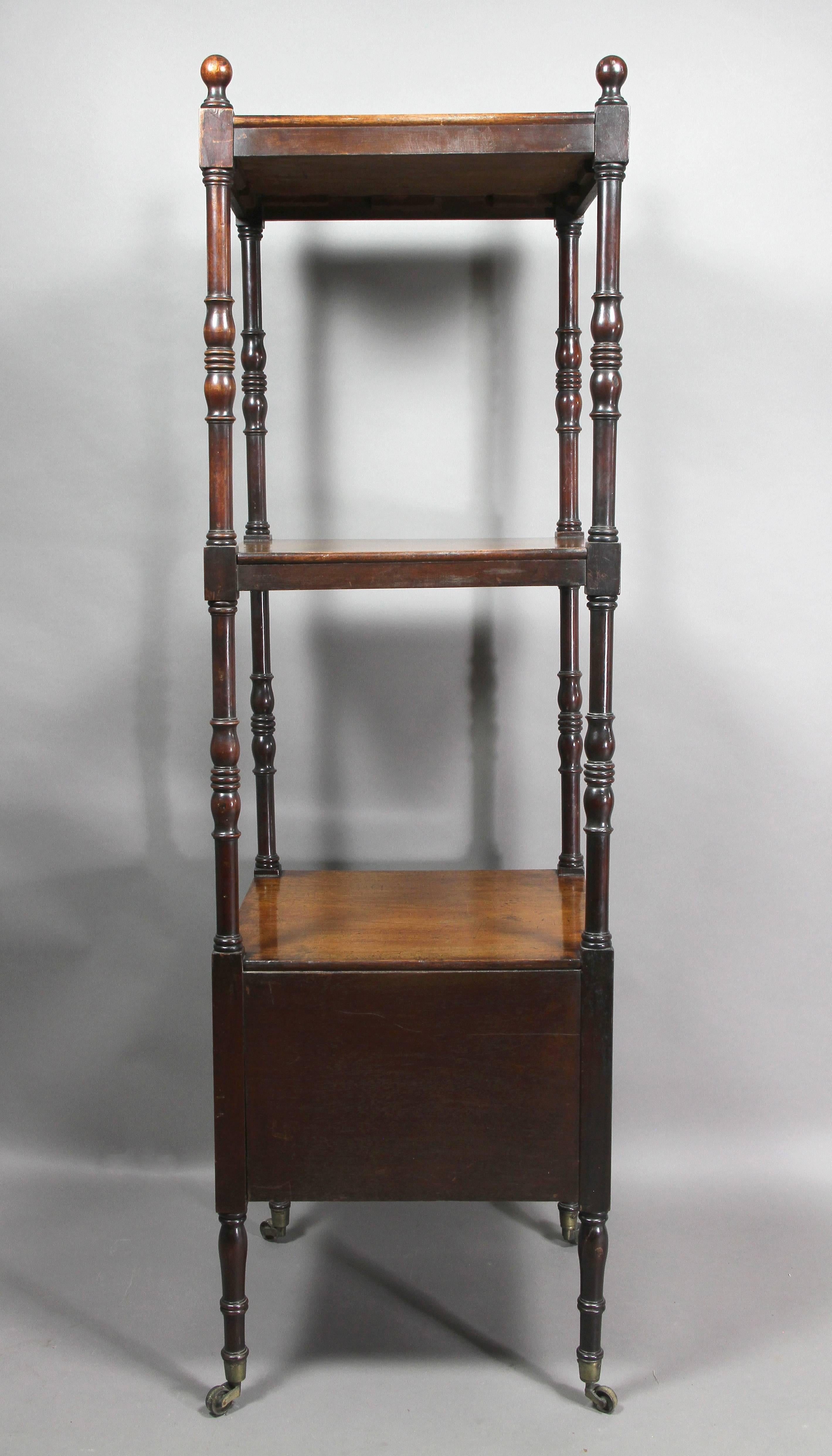 Early 19th Century Regency Mahogany Whatnot