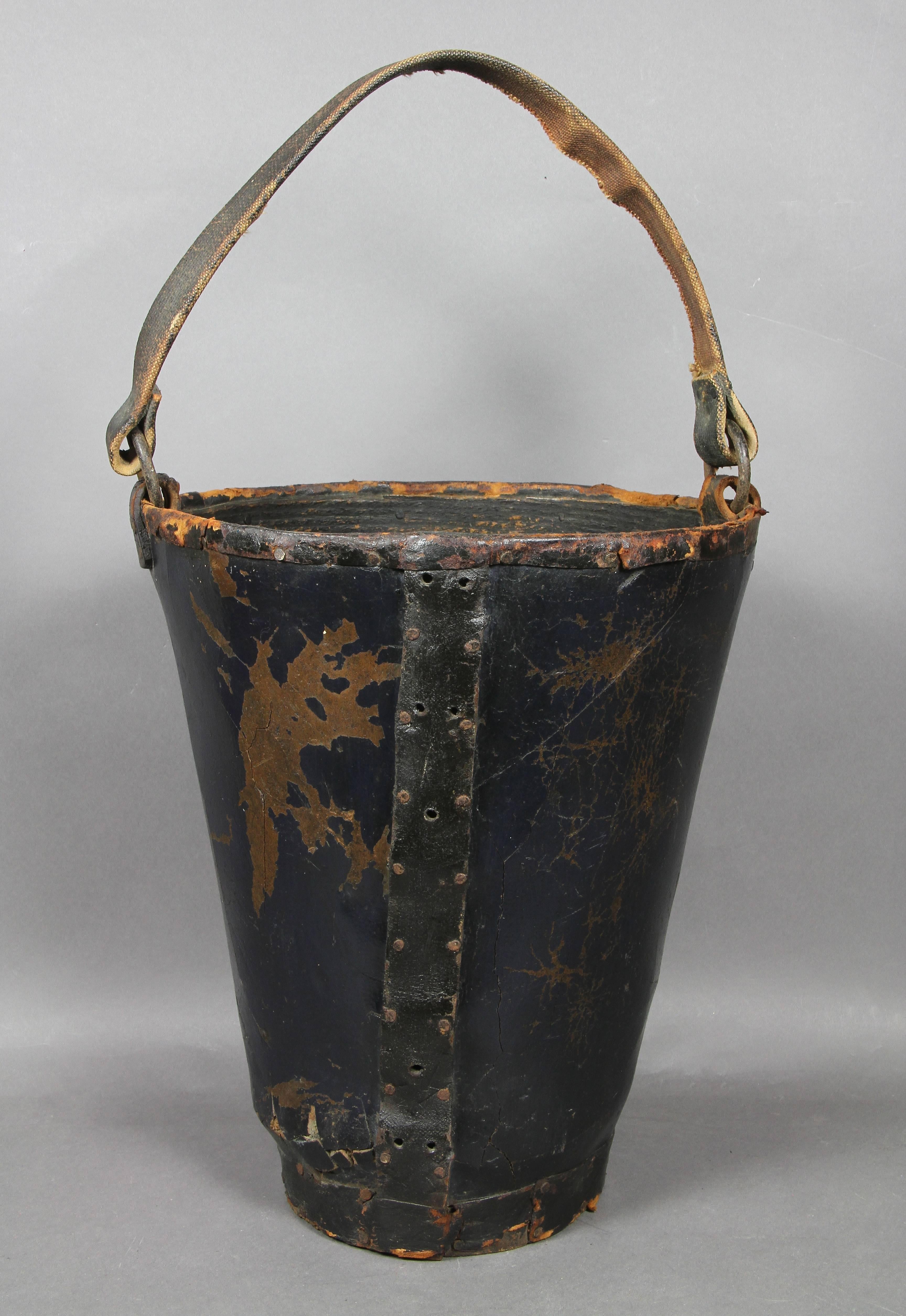 English George III Leather Fire Bucket
