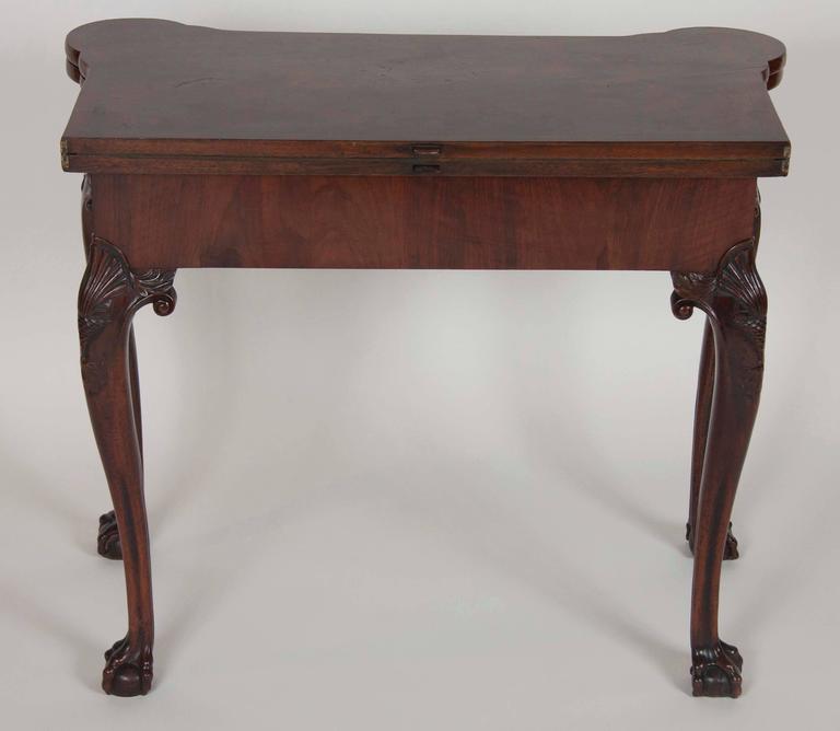 George I Walnut Games Table For Sale at 1stDibs