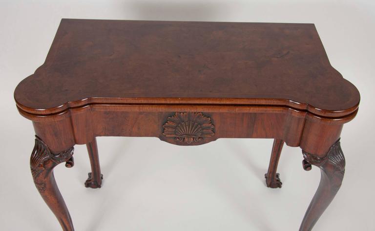 George I Walnut Games Table For Sale at 1stDibs