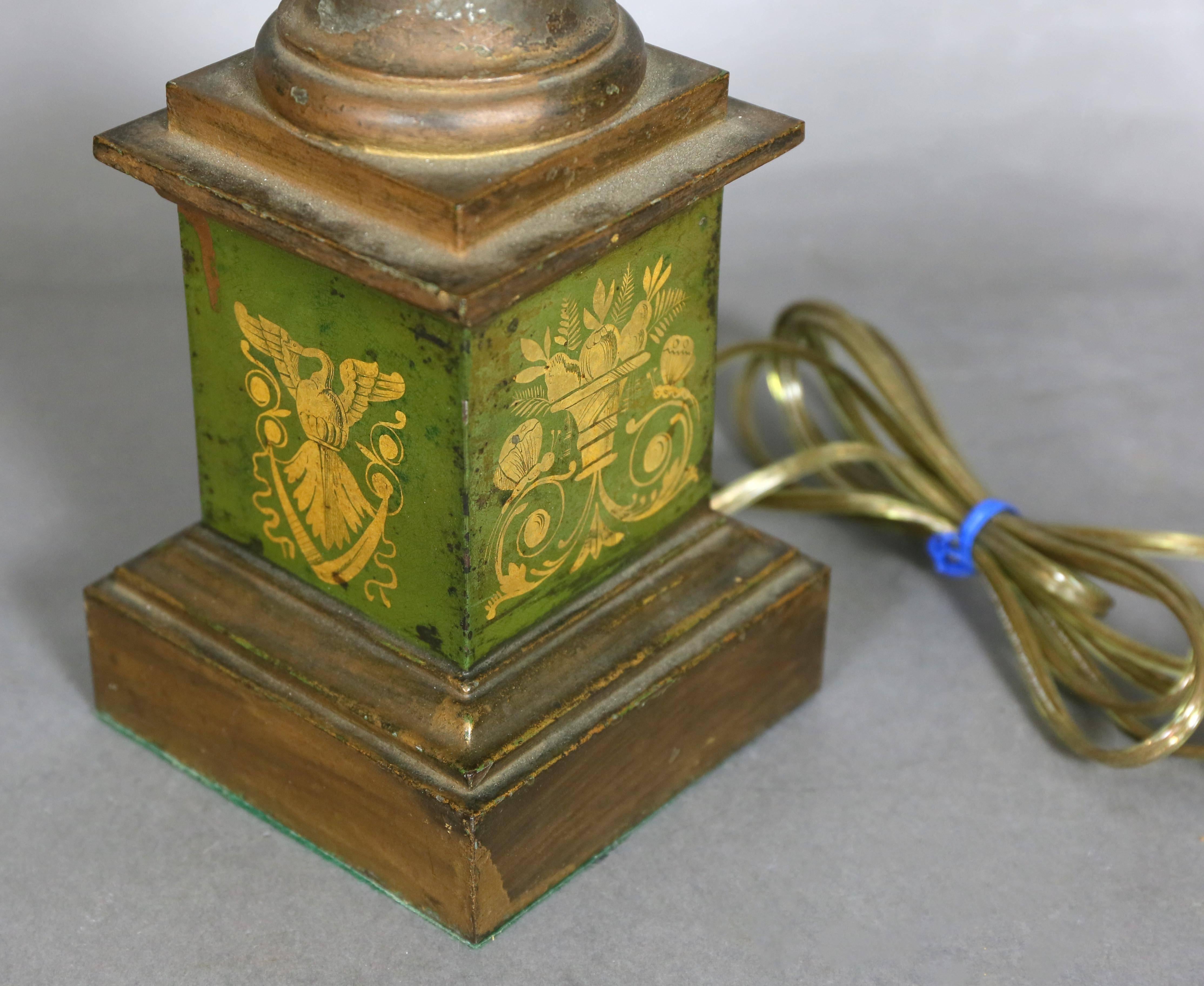Other Pair of French Empire Tole Table Lamps