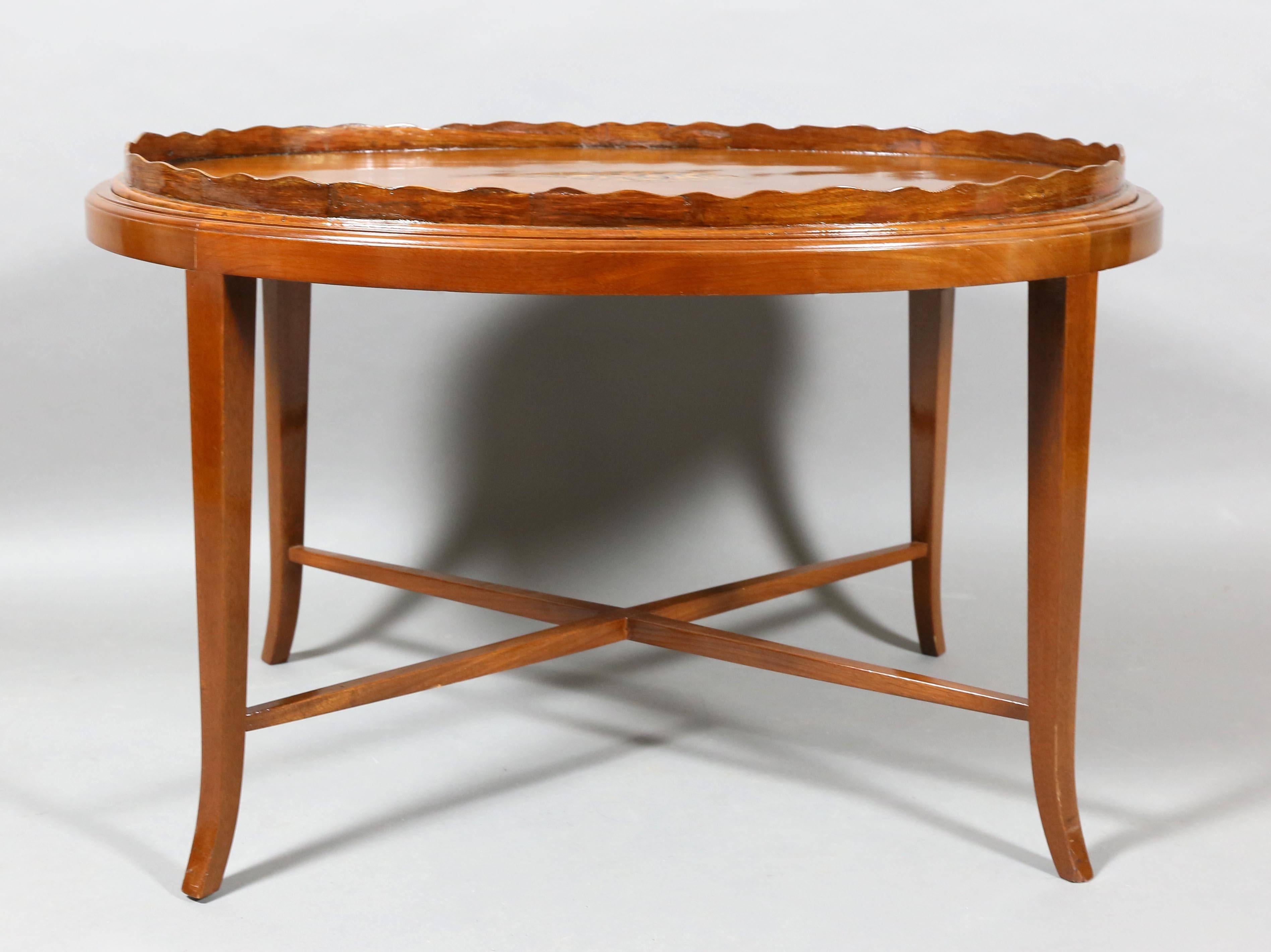 George III Mahogany Tray Top Coffee Table 1