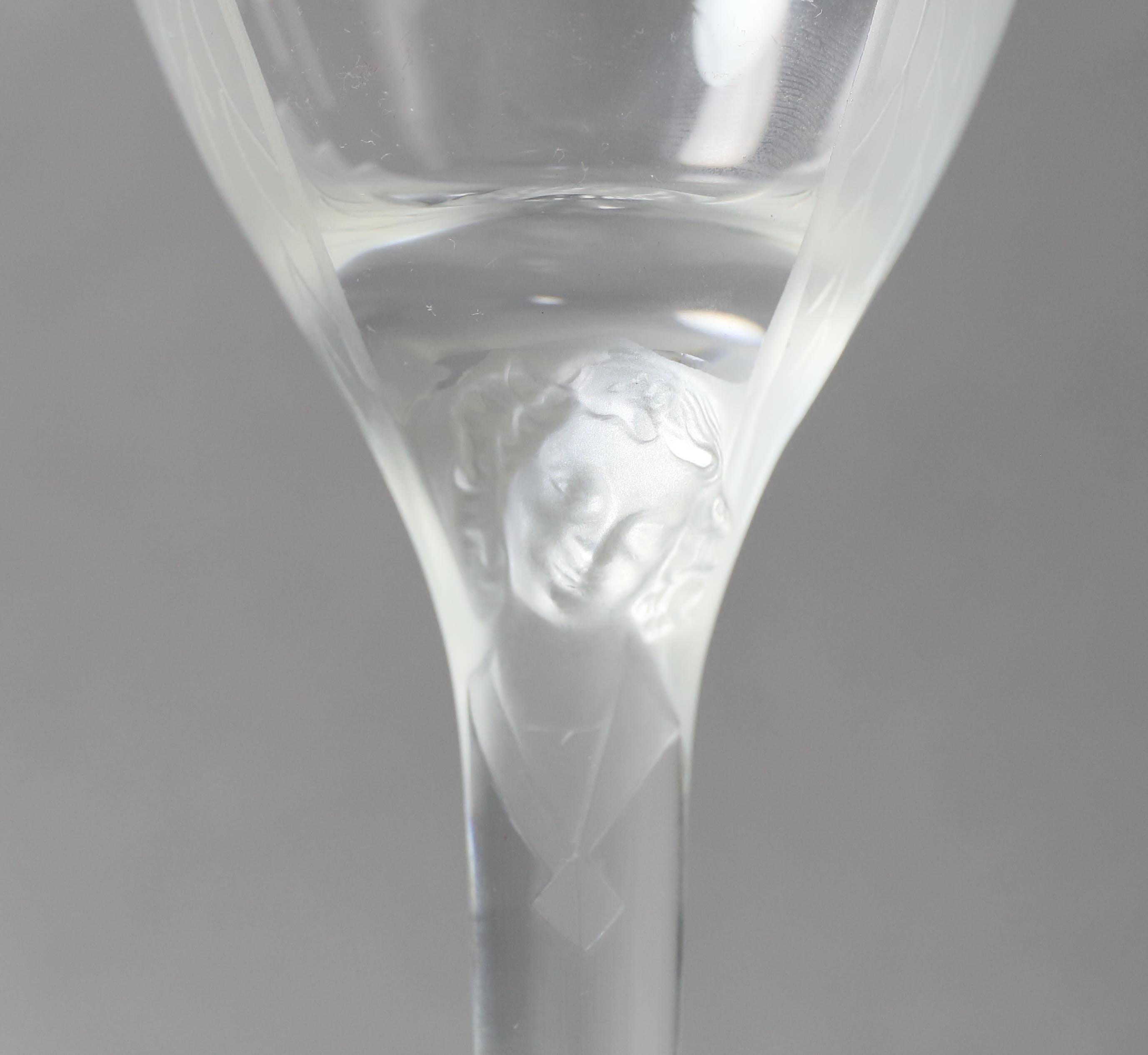 lalique angel champagne glasses