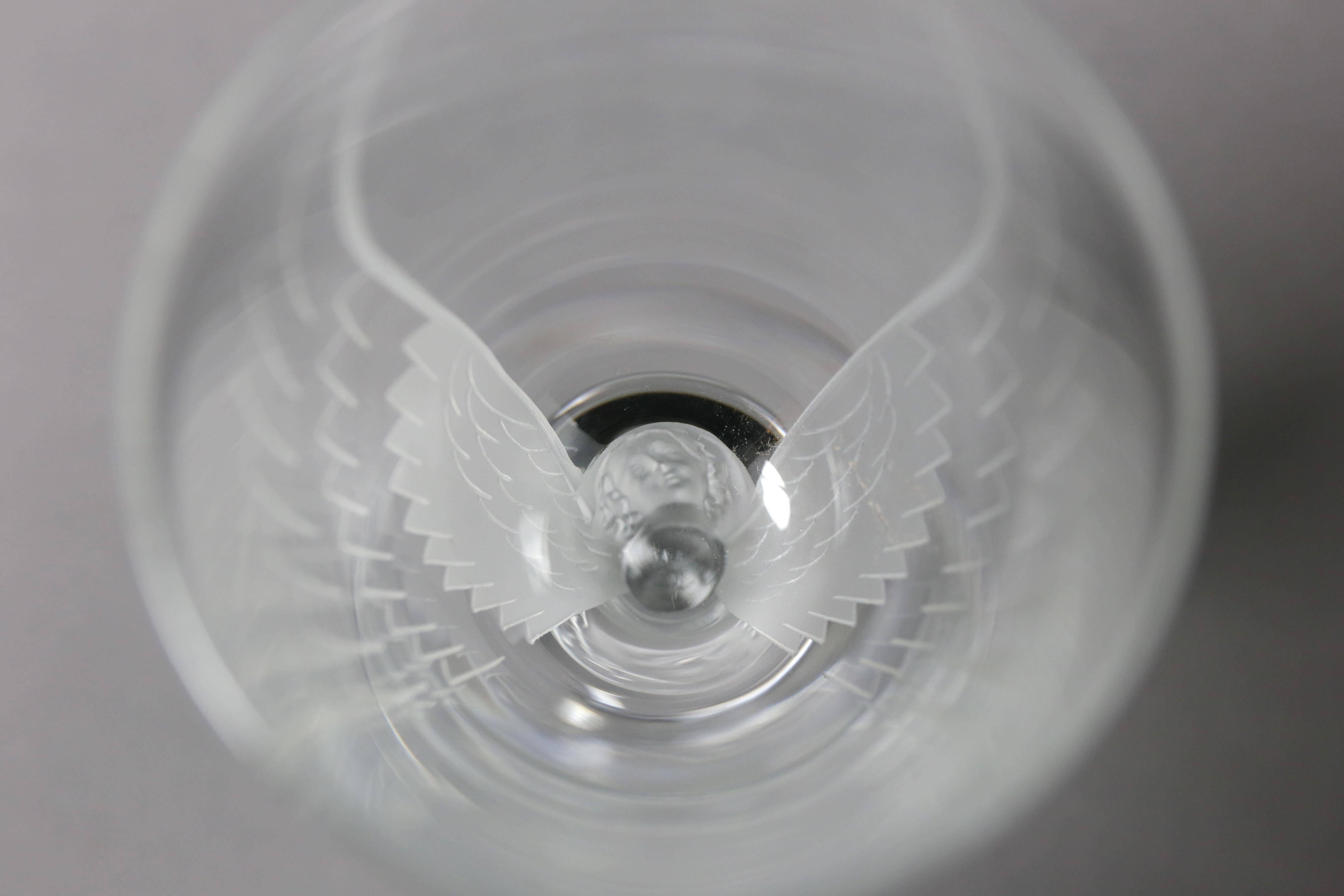 Art Deco Set of Eight Lalique 