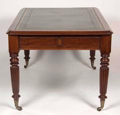 Regency Mahogany Writing Table or Partners Desk